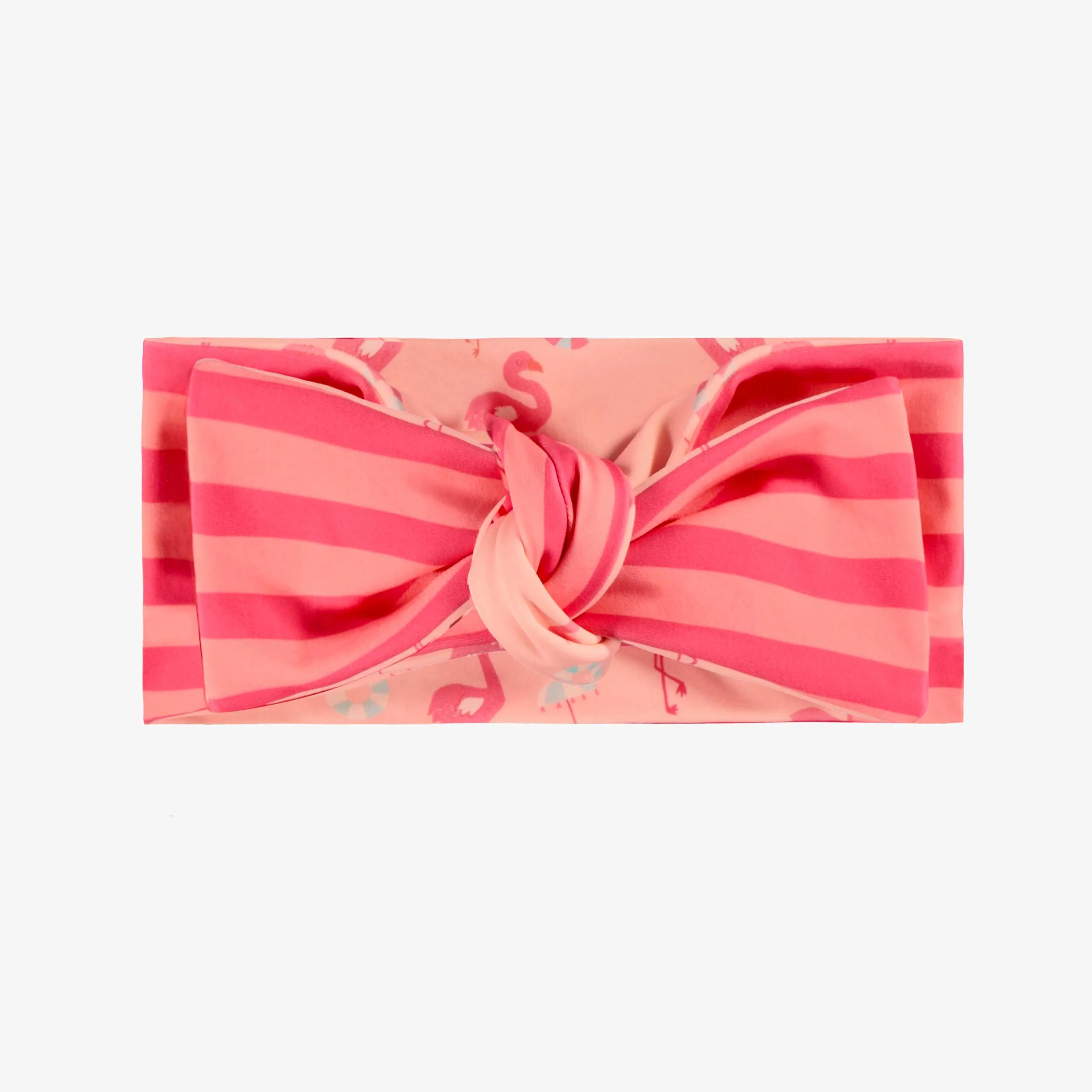 Bandeau de bain rose réversible à motifs, enfant