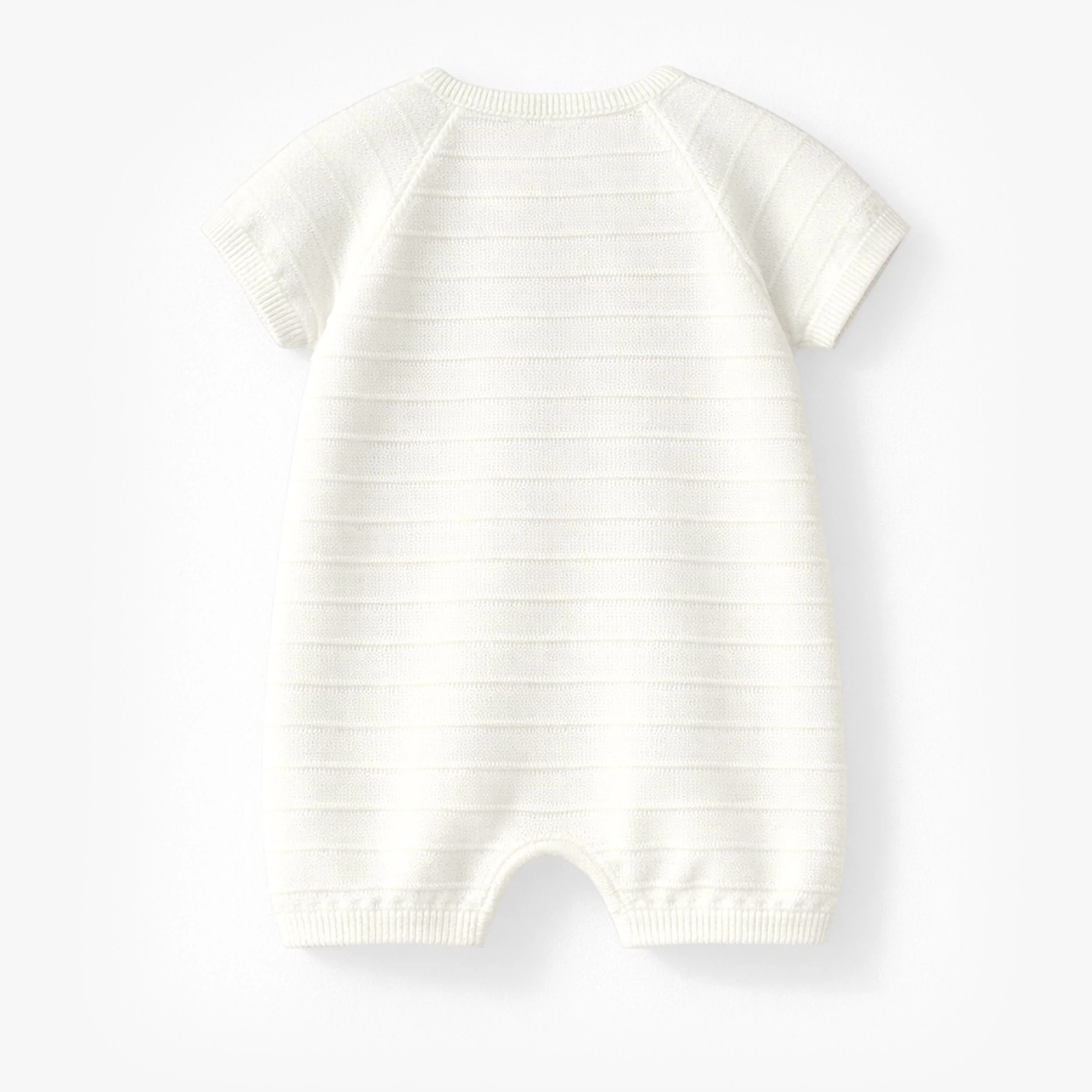 Barboteuse crème en tricot avec rayures, naissance - Image 4