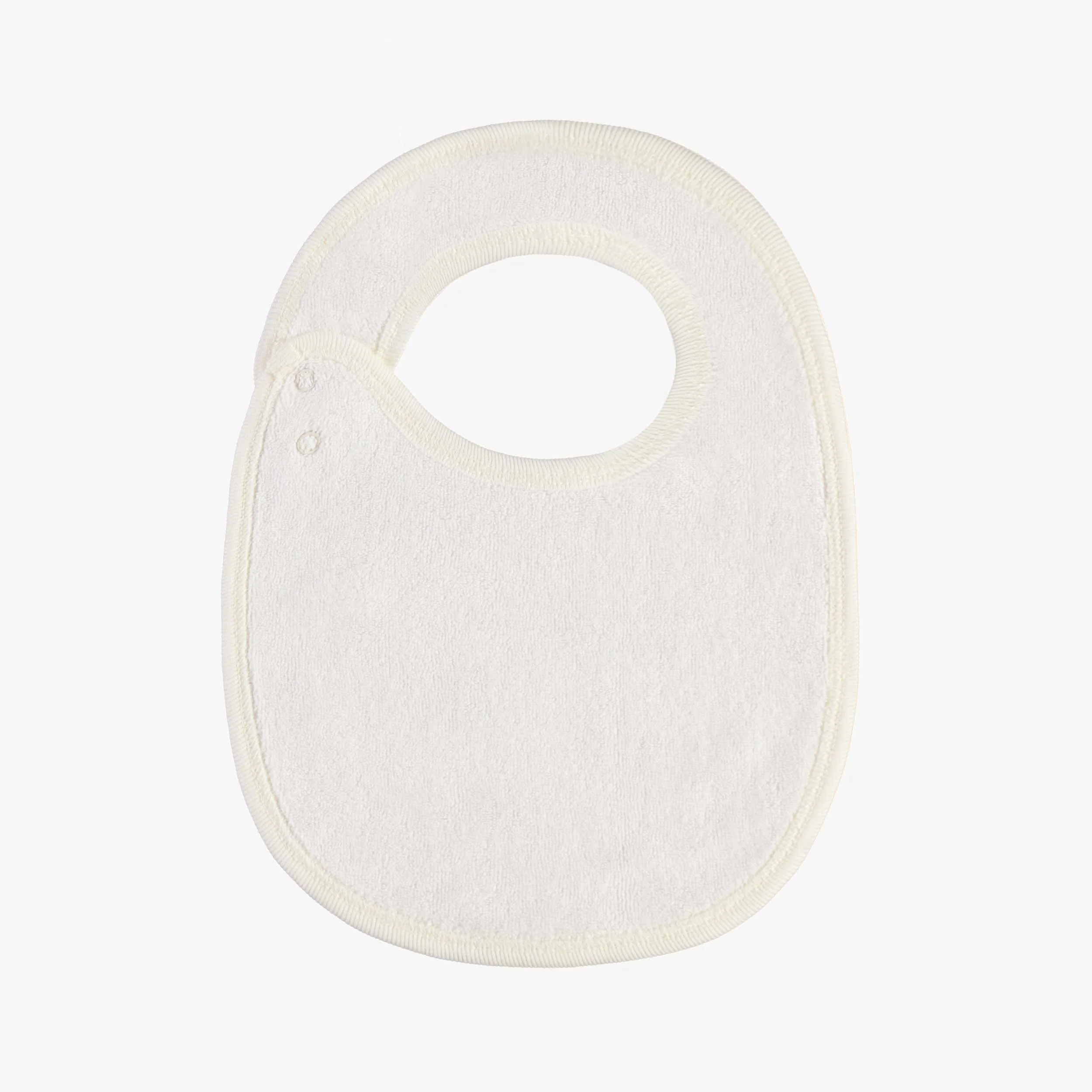 Bavoir blanc à motifs des Fêtes, naissance - Image 2