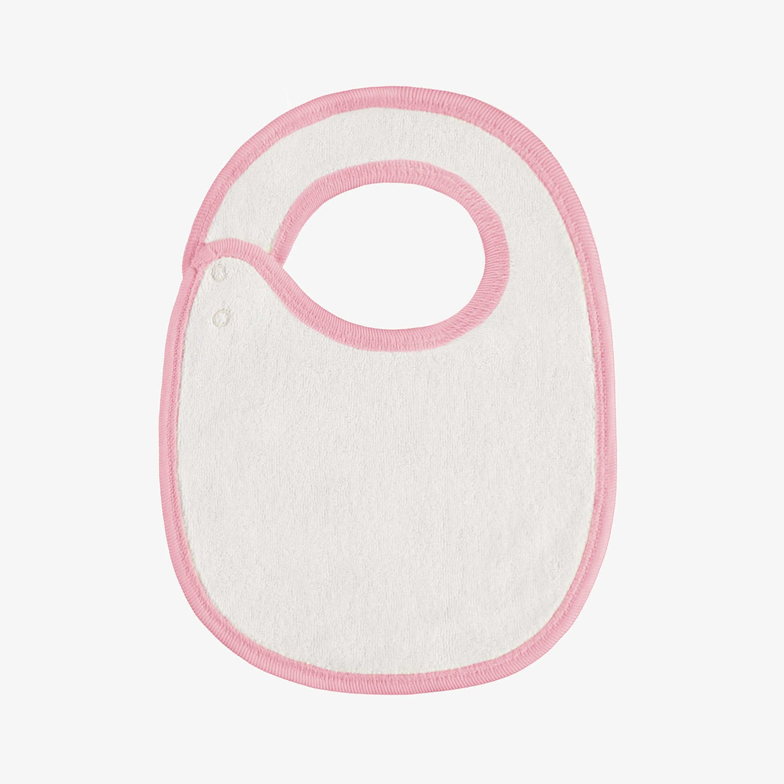 Bavoir rose à motifs des Fêtes, naissance - Image 2
