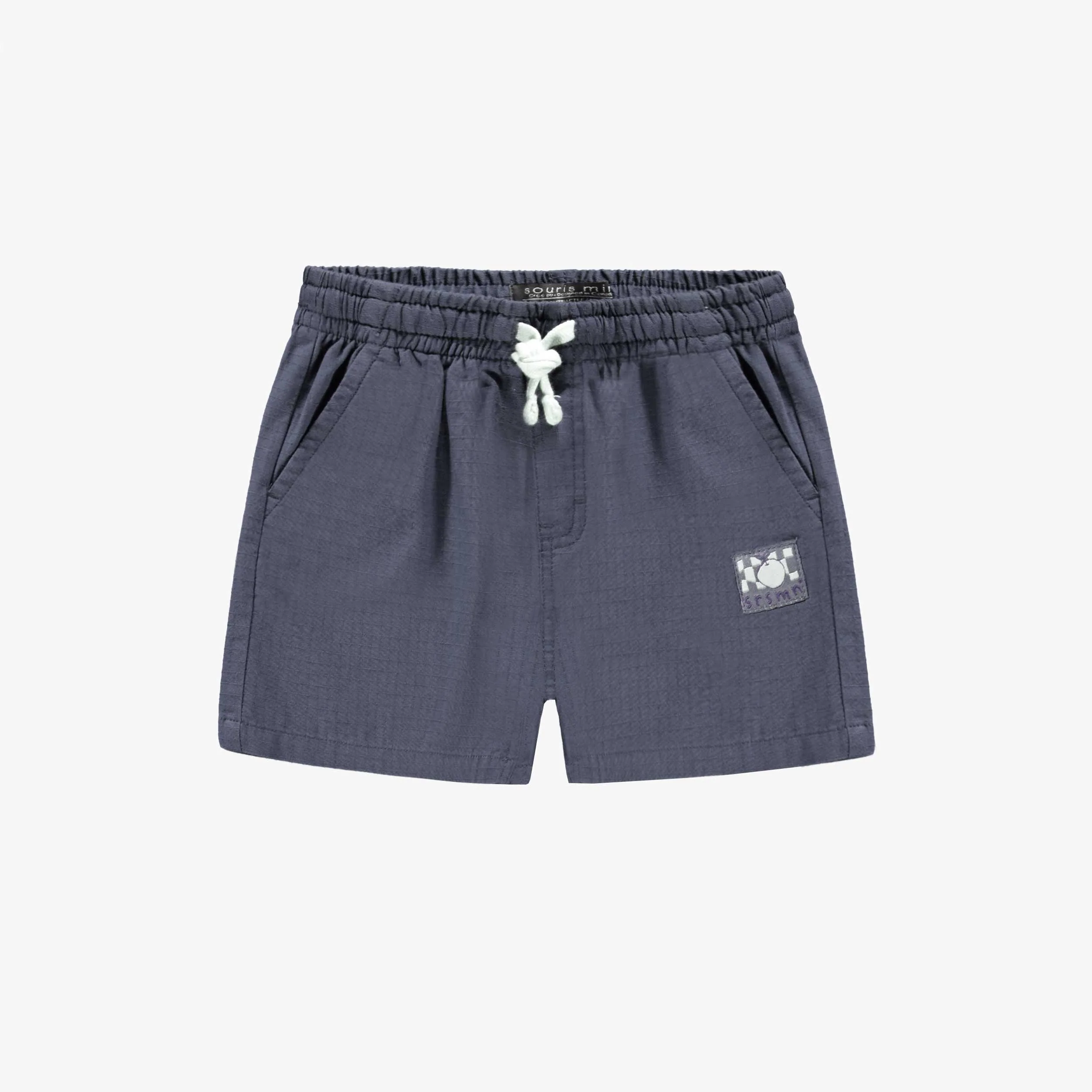 Bermuda bleu foncé coupe décontractée, bébé