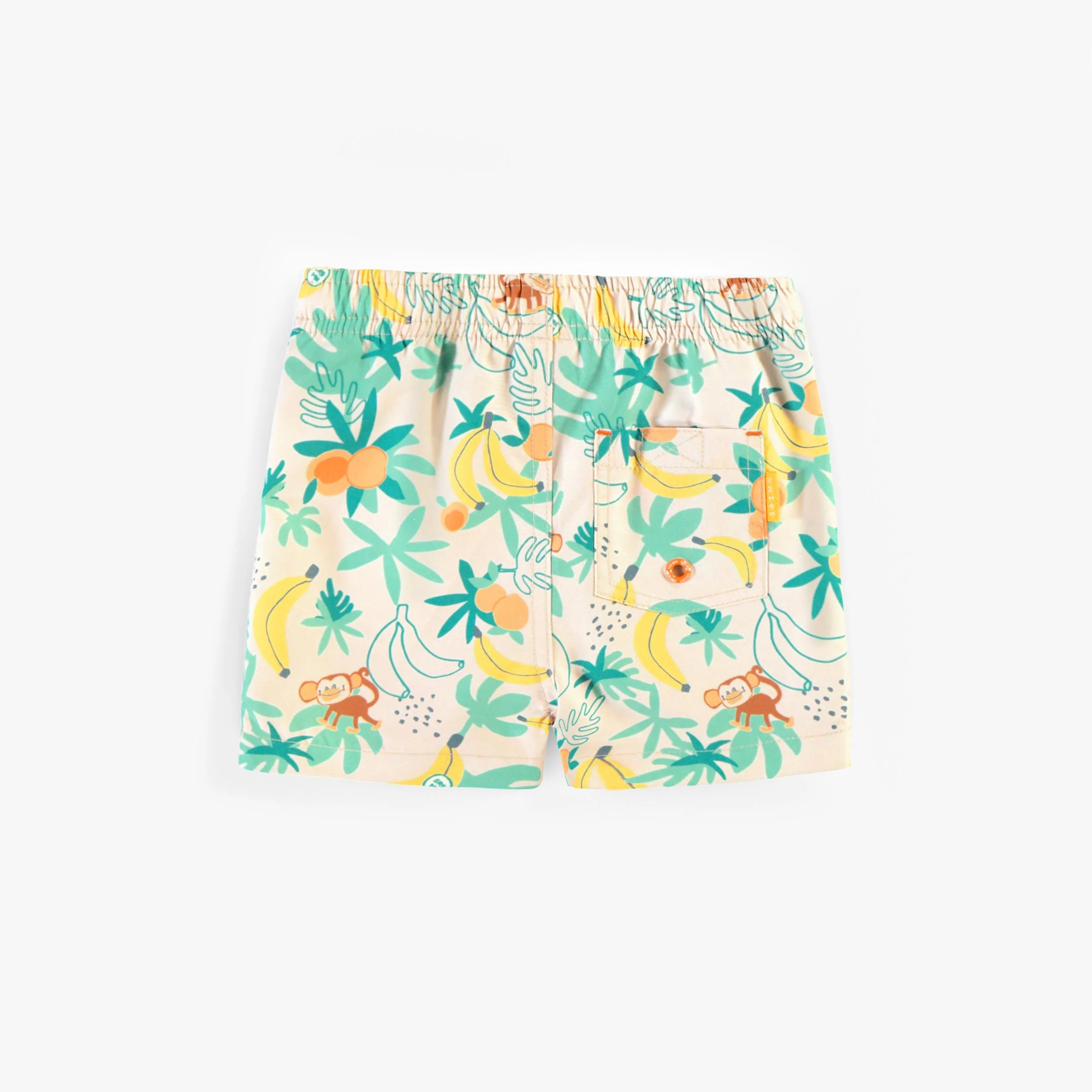 Bermuda de bain beige à motifs tropicaux, bébé - Image 6