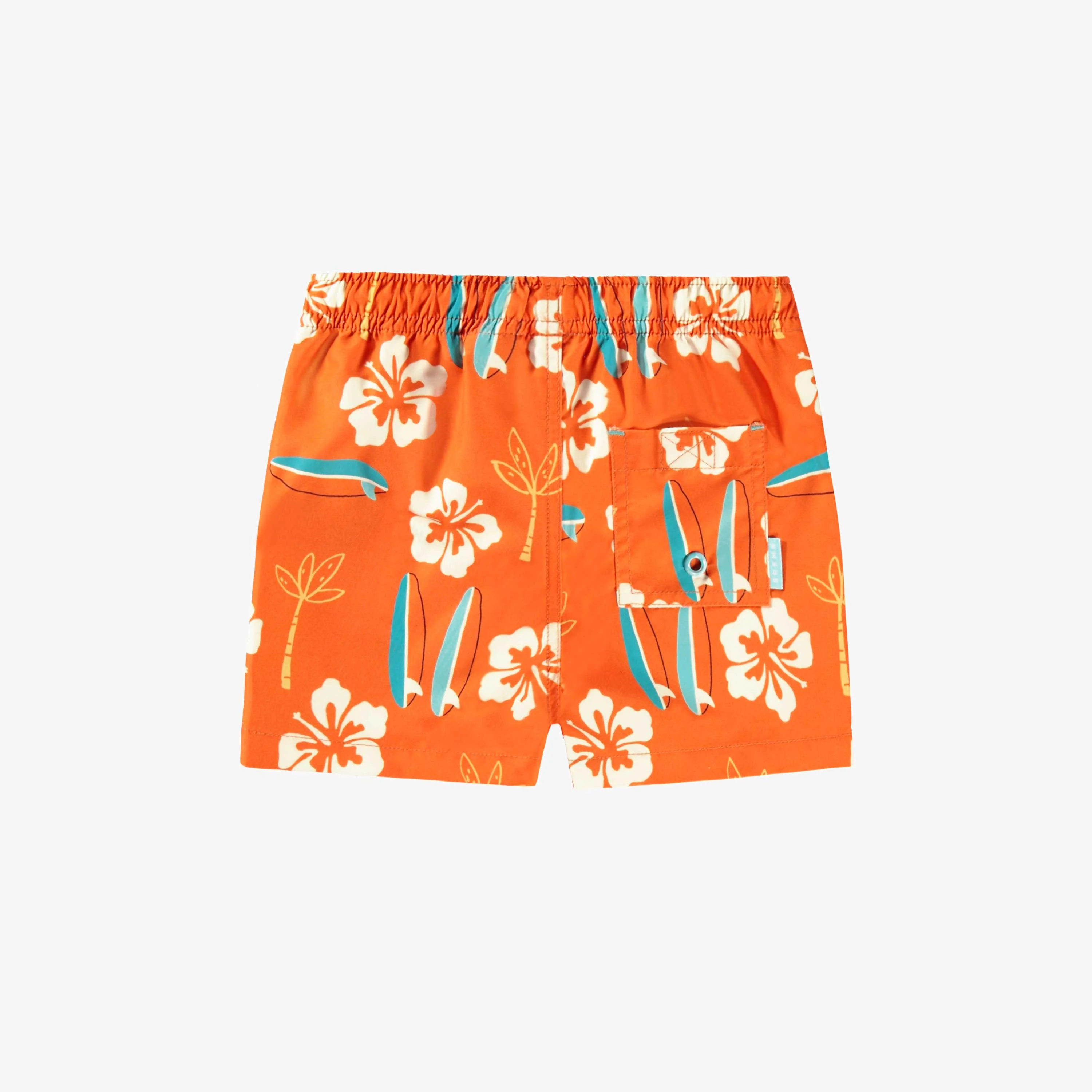 Bermuda de bain orange à motifs, bébé - Image 3