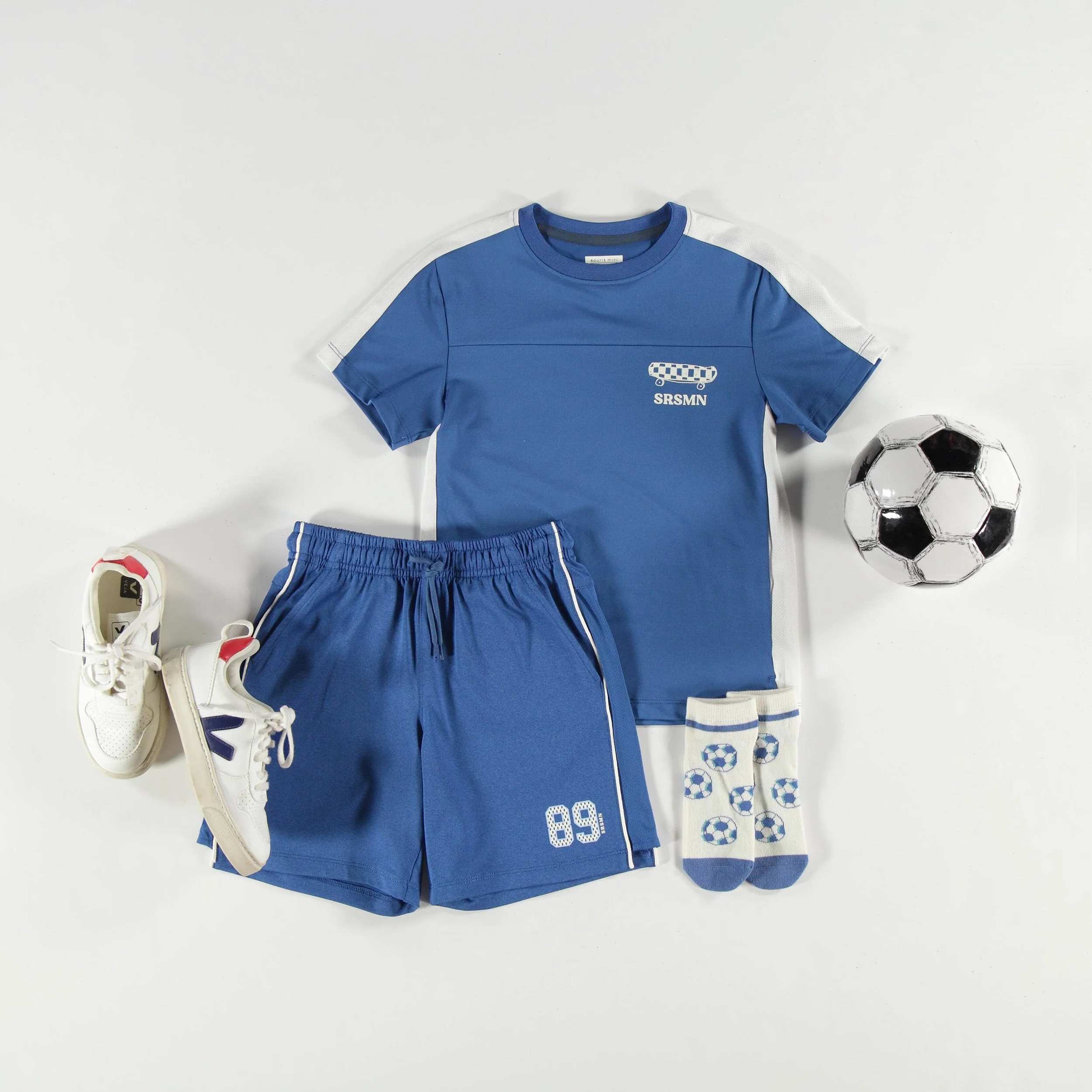 Bermuda de sport bleu, enfant - Image 3
