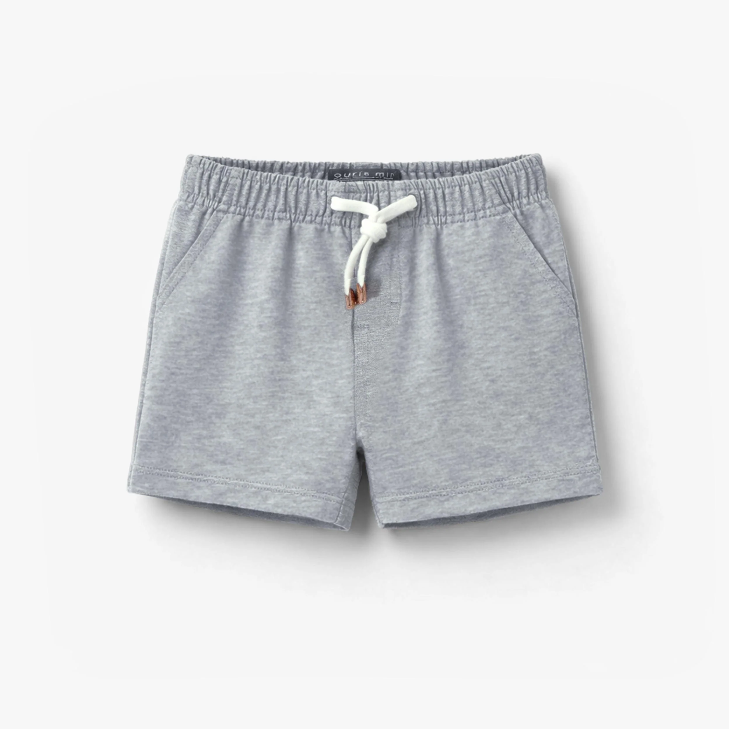 Bermuda bleu en coton français, bébé