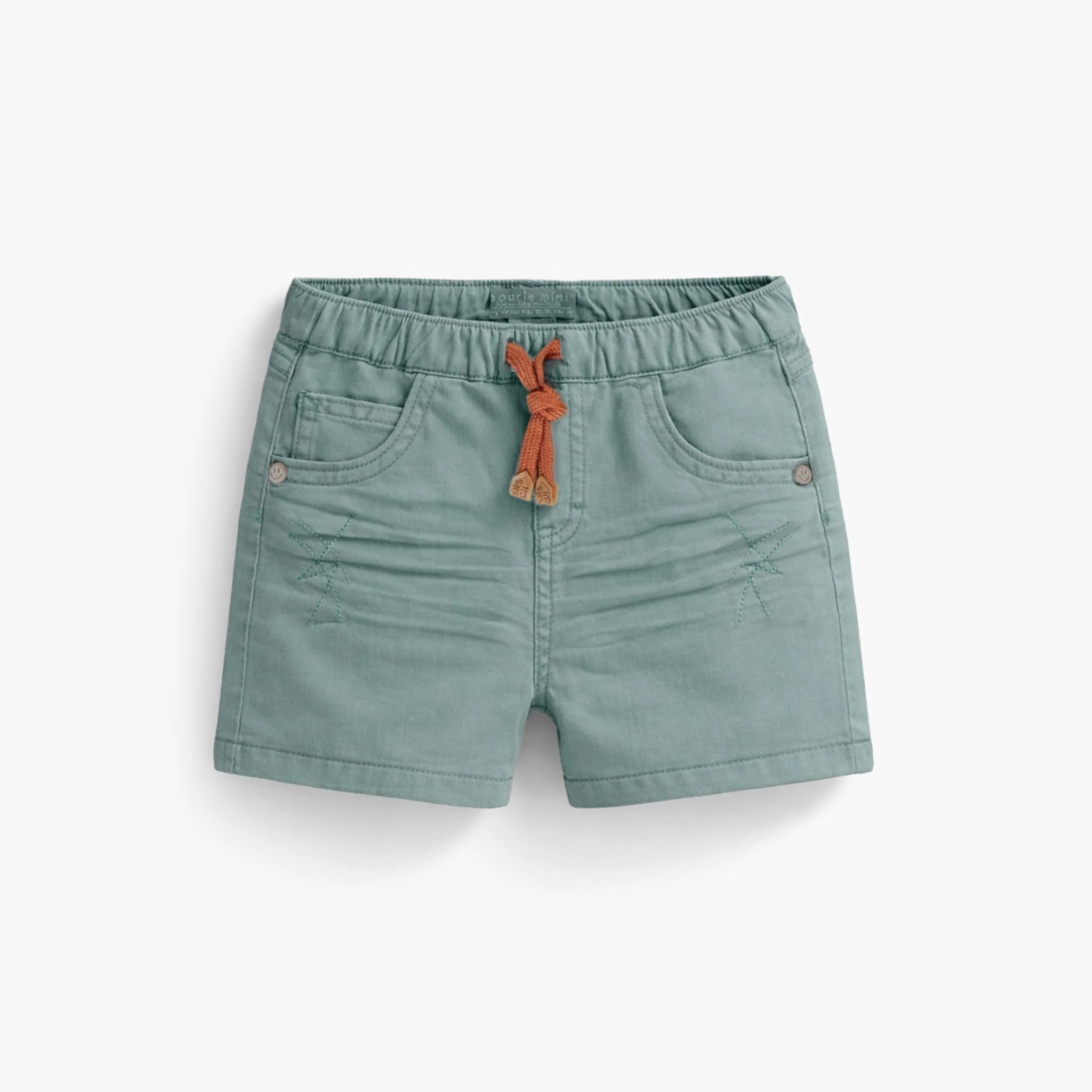 Bermuda turquoise en denim, bébé