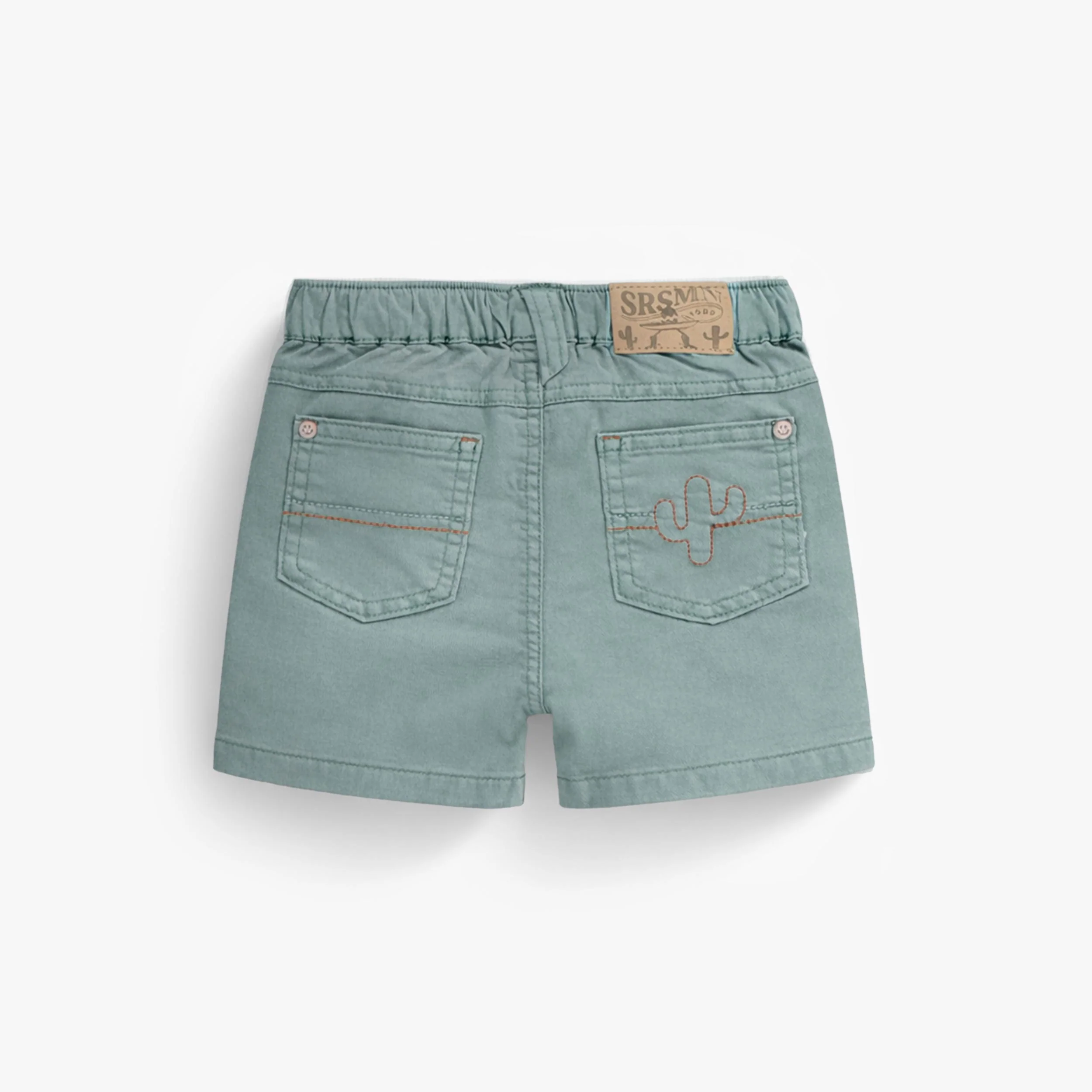 Bermuda turquoise en denim, bébé - Image 2