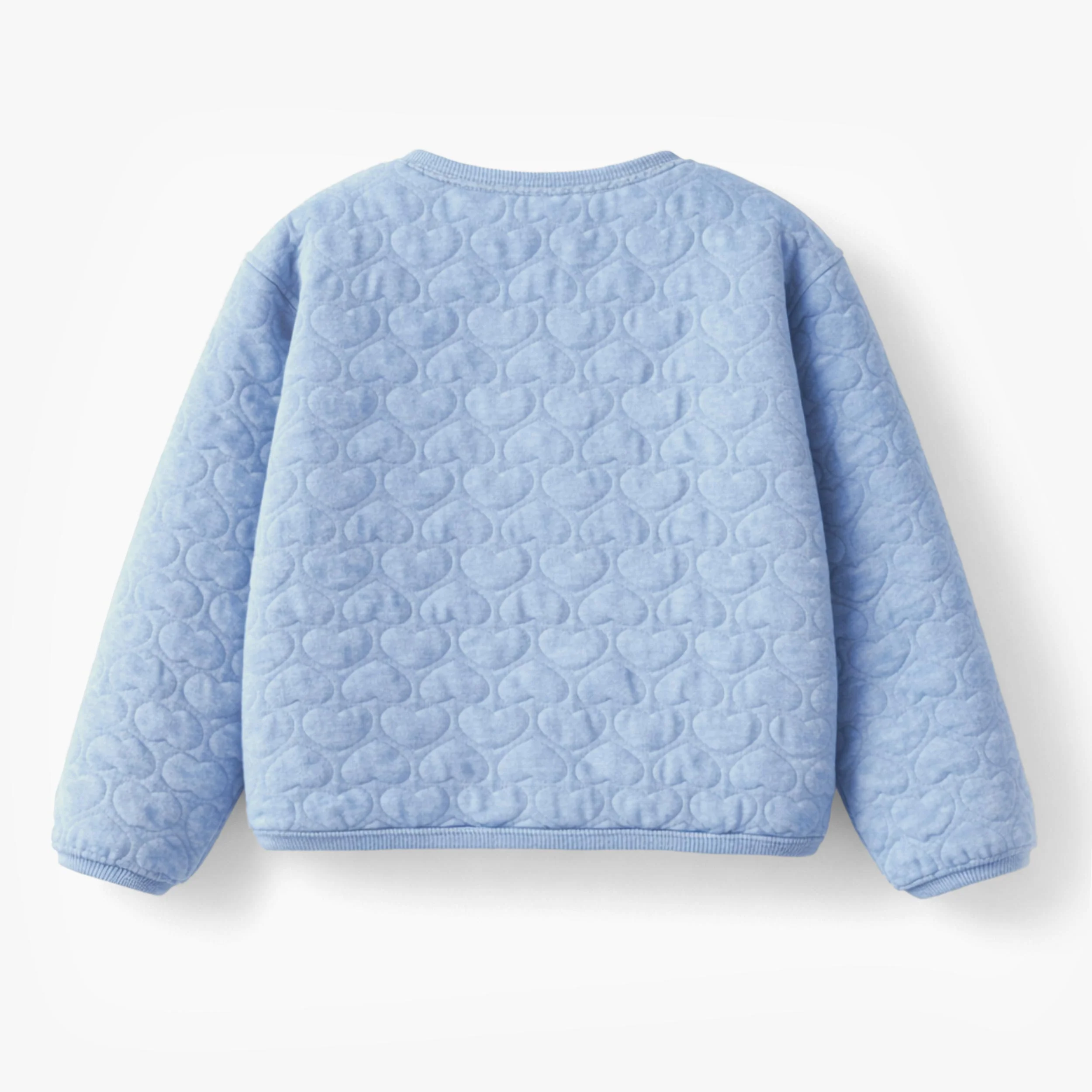 Blouson bleu avec matelassé de cœurs, enfant - Image 5