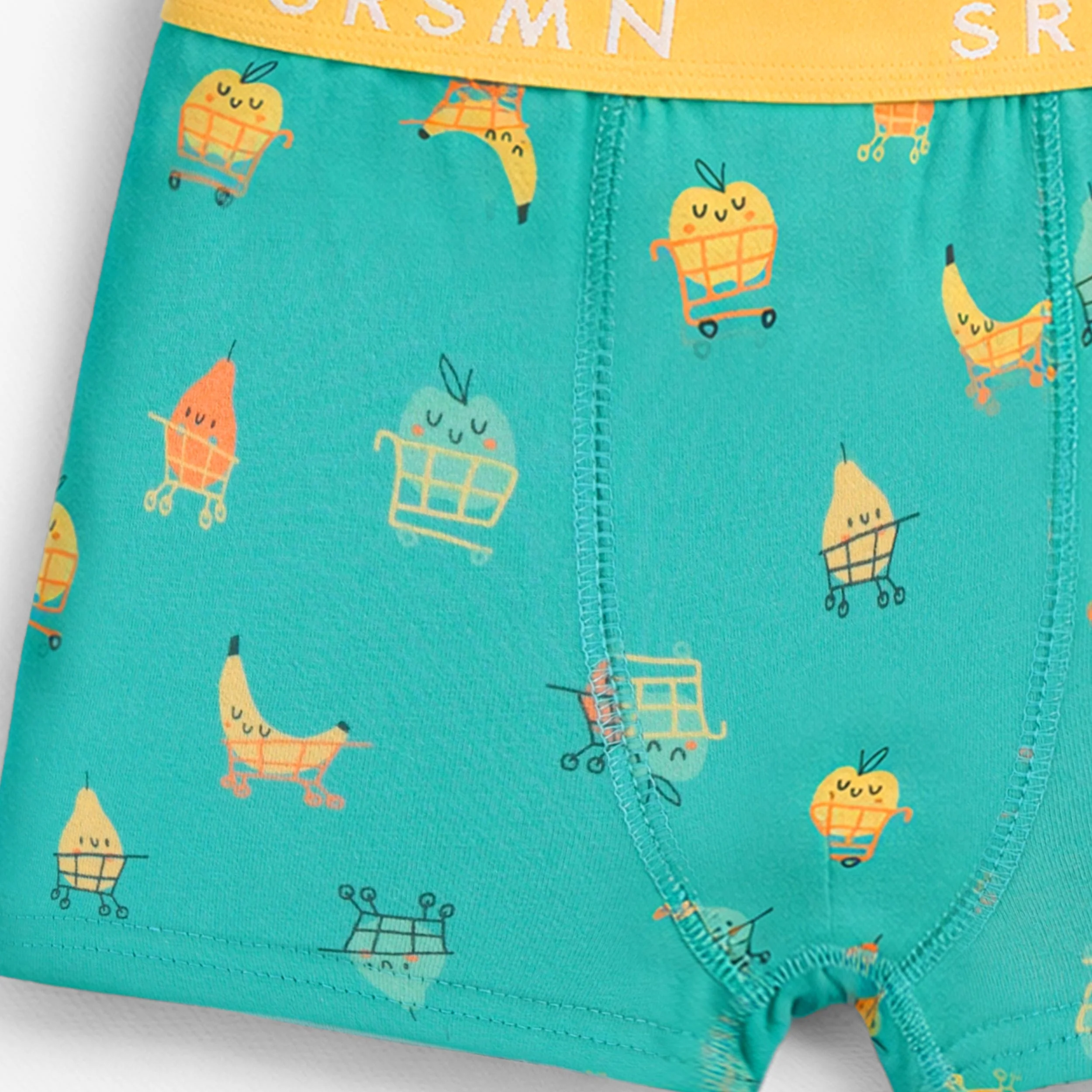 Boxer vert à motifs fruités, enfant - Image 2
