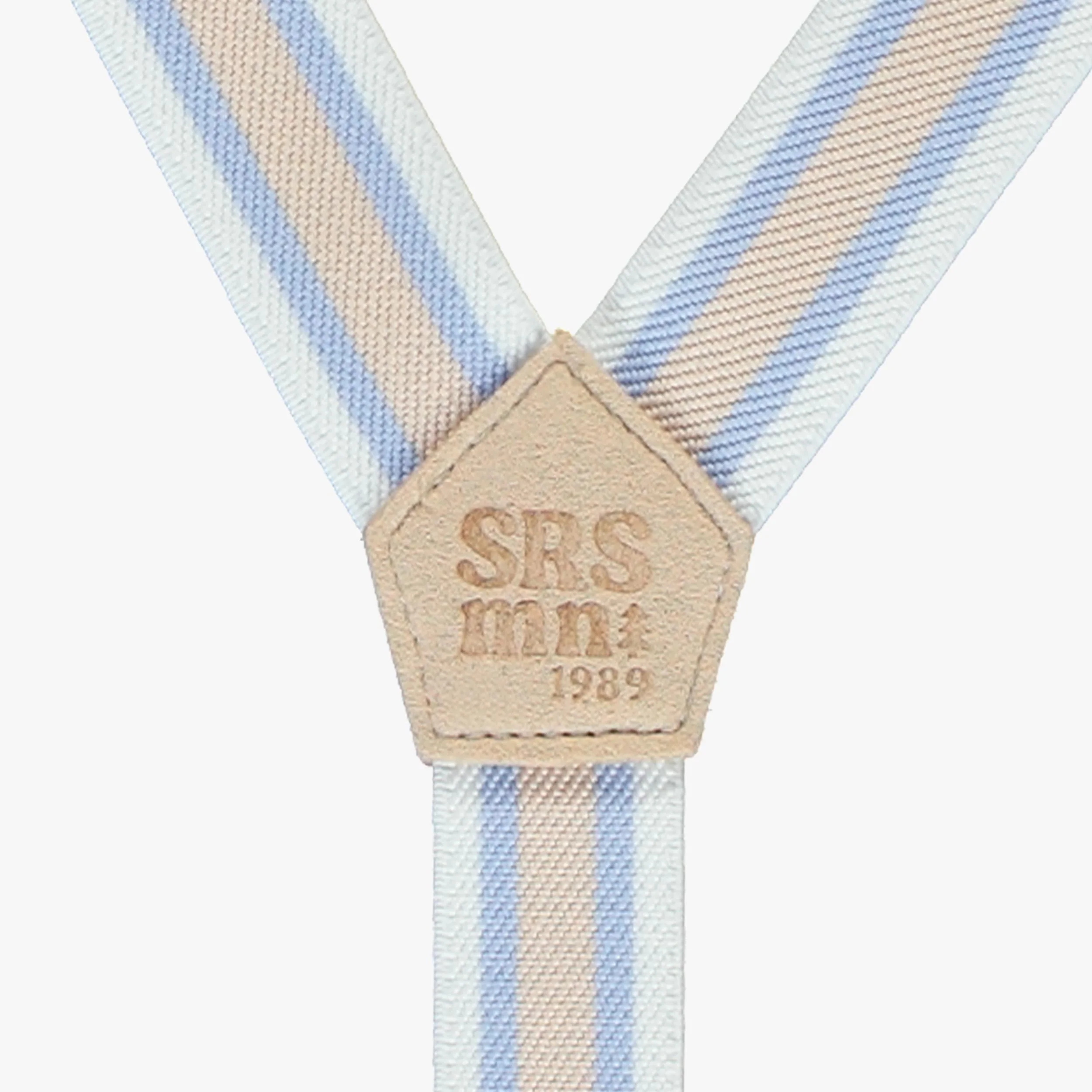 Bretelles blanches à rayures, enfant - Image 4