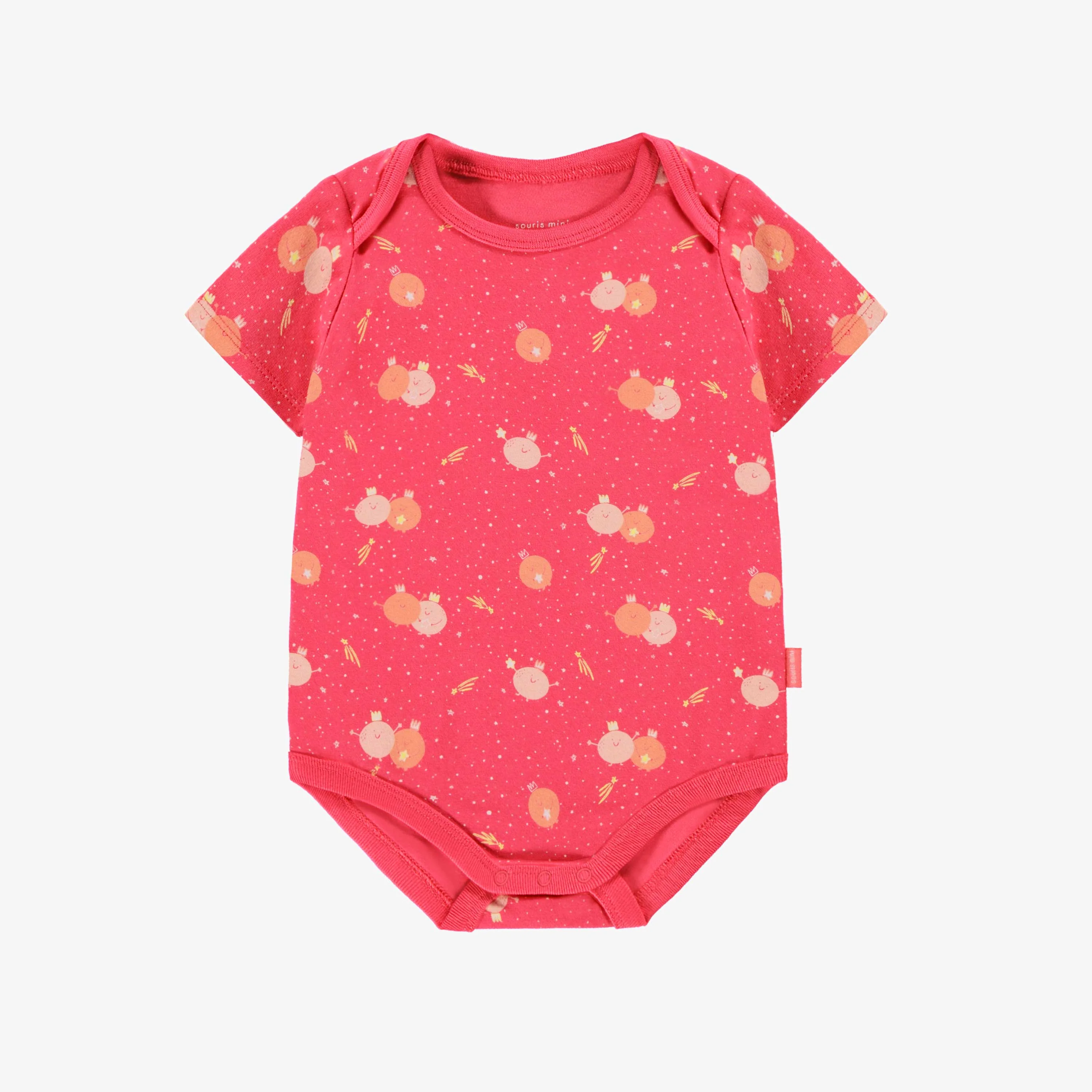 Cache-couche rose à motifs, bébé