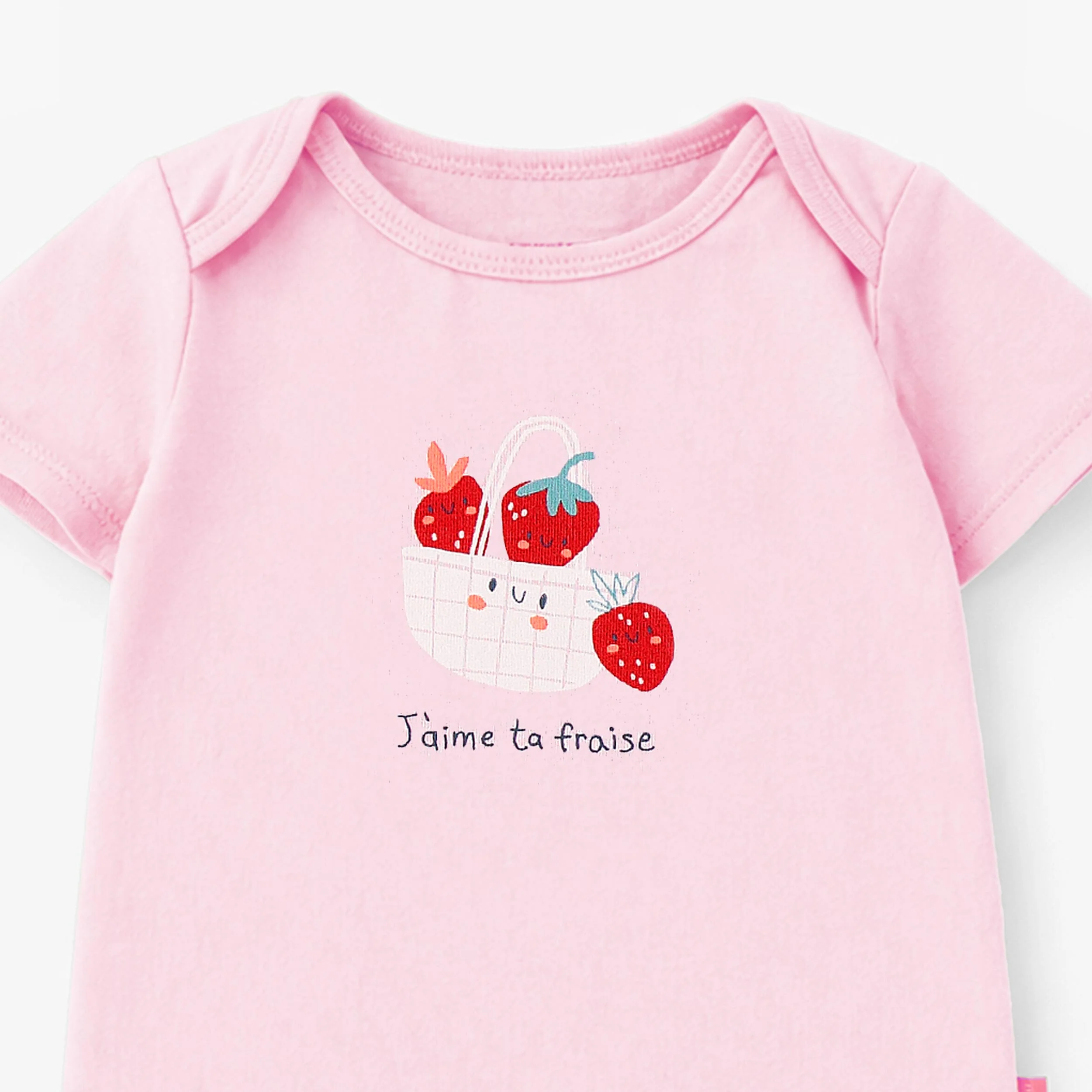 Cache-couche rose avec illustration, bébé - Image 3
