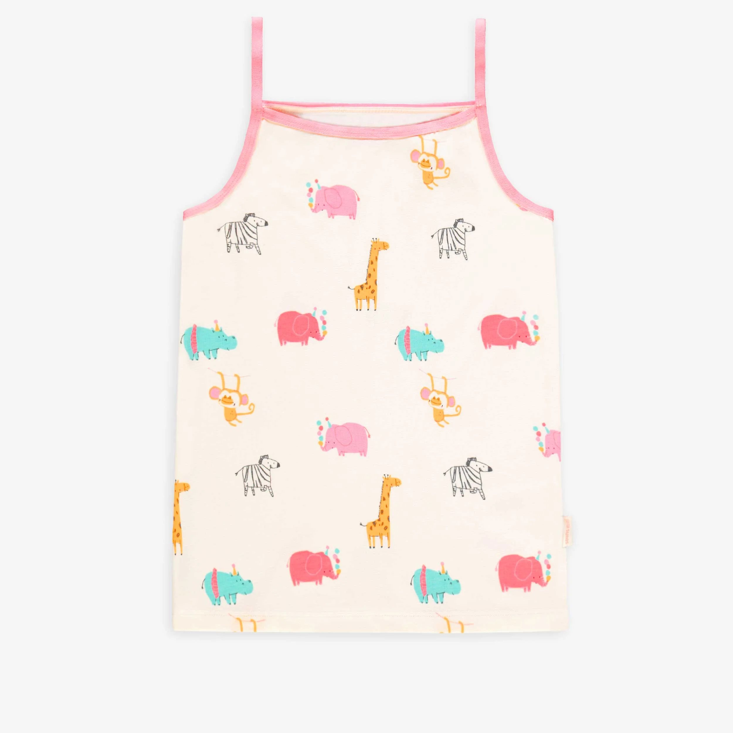 Camisole crème à motifs d’animaux, enfant
