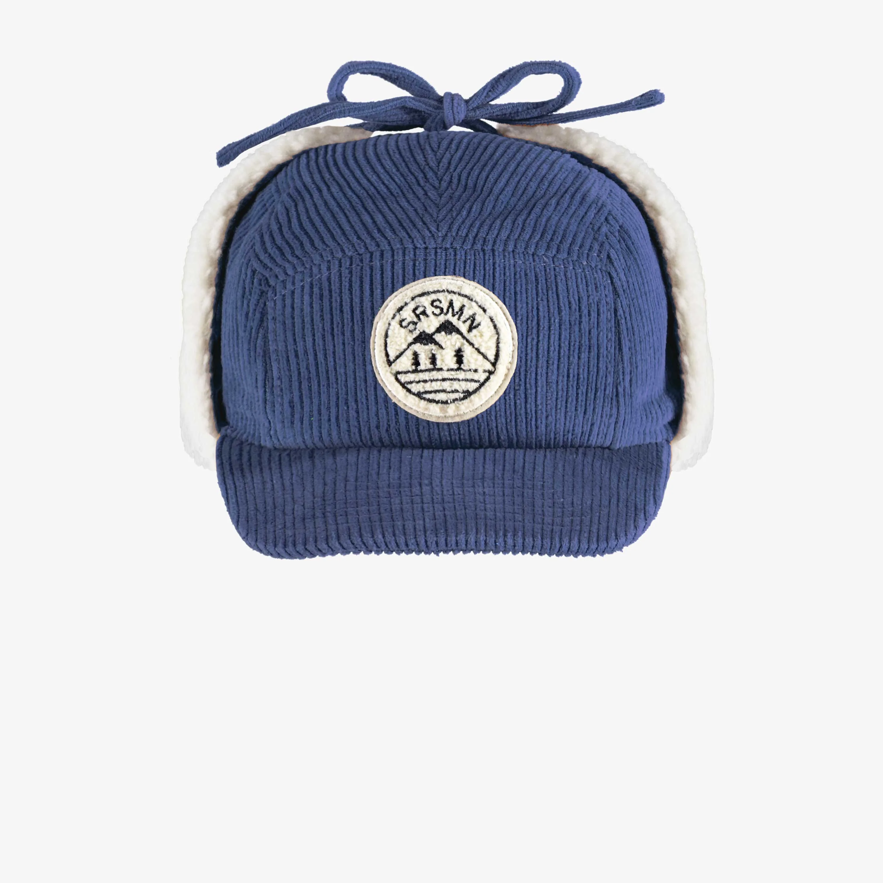 Casquette bleue en velours côtelé, enfant - Image 2