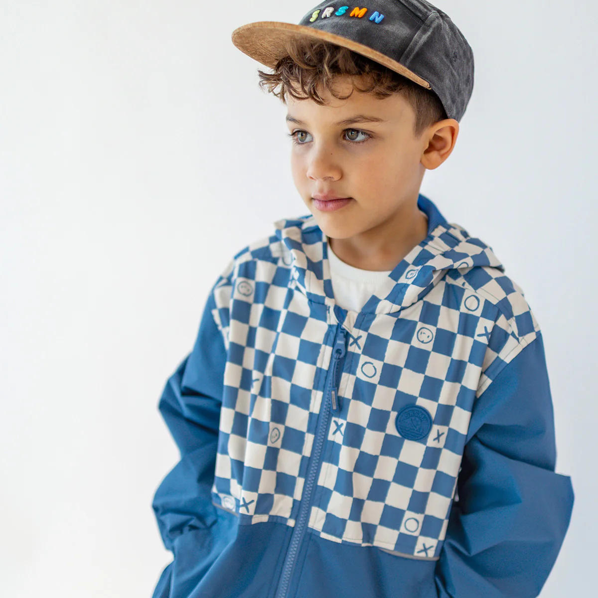Casquette noir et beige, enfant - Image 2