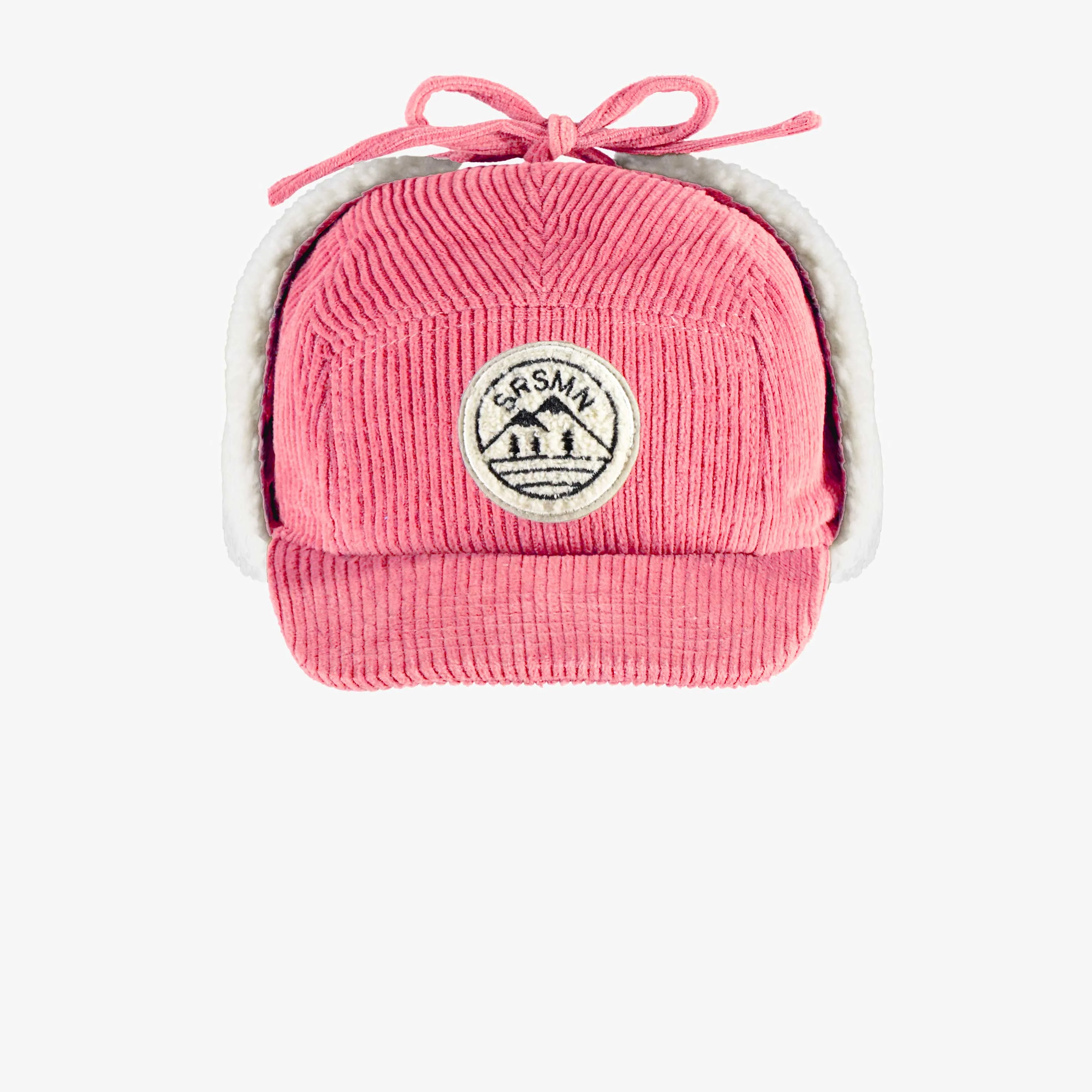 Casquette rose en velours côtelé, enfant - Image 2