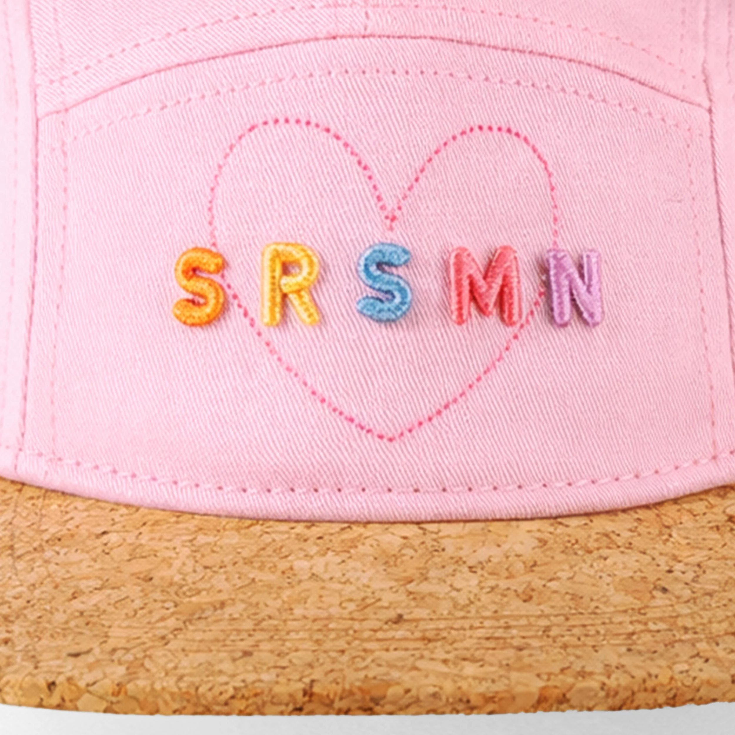 Casquette rose et beige, enfant - Image 3