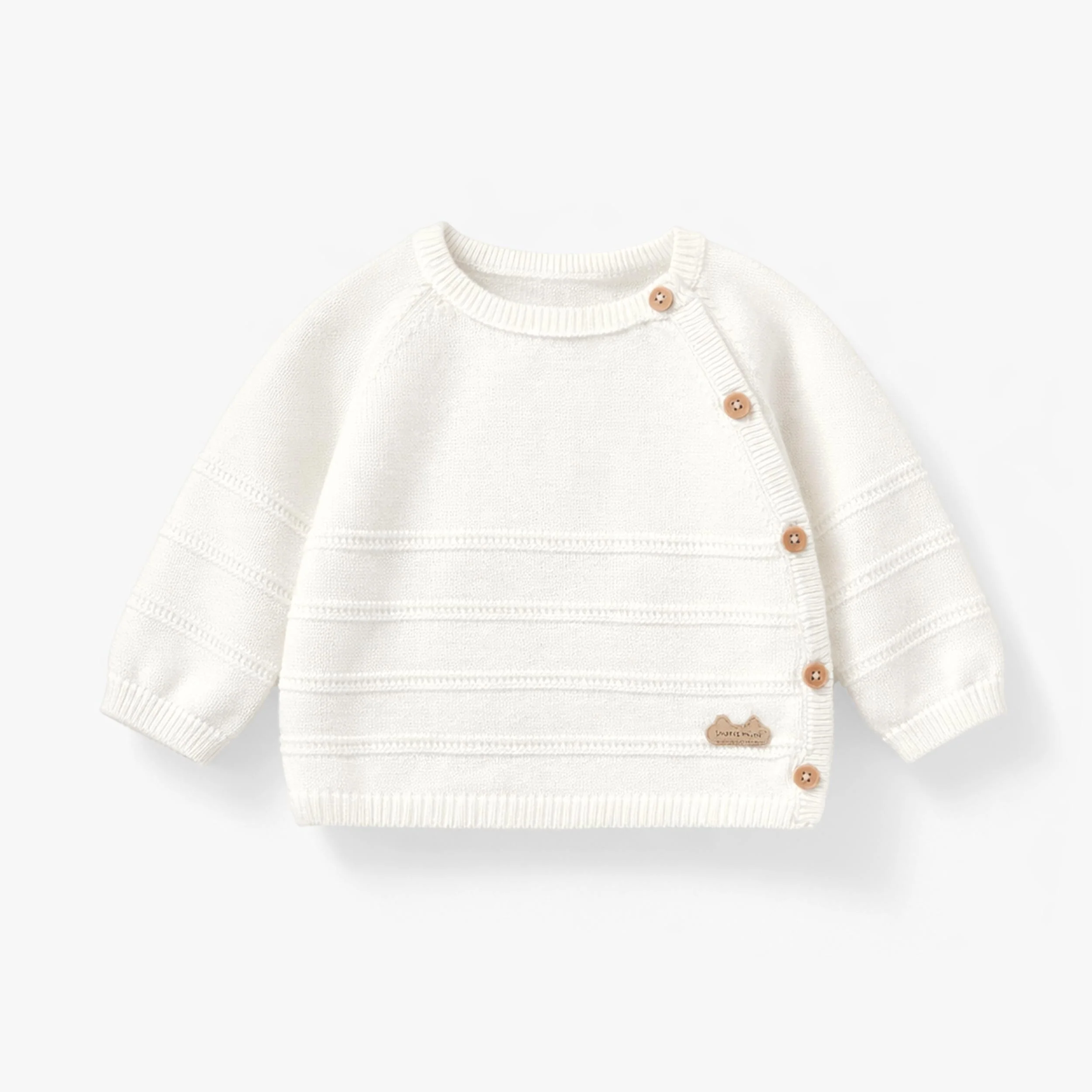Chandail crème en tricot avec rayures, naissance