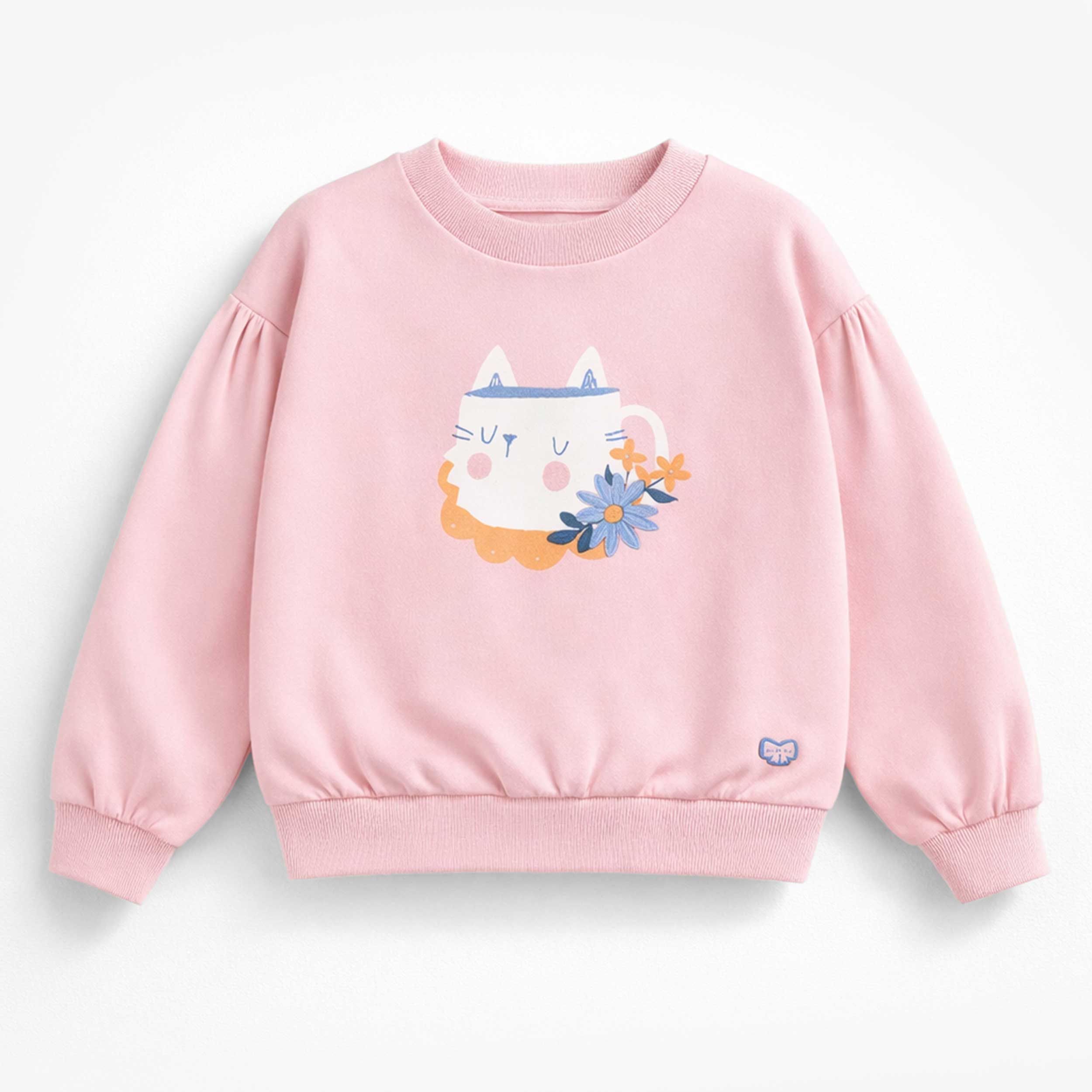 Chandail rose avec illustration, enfant