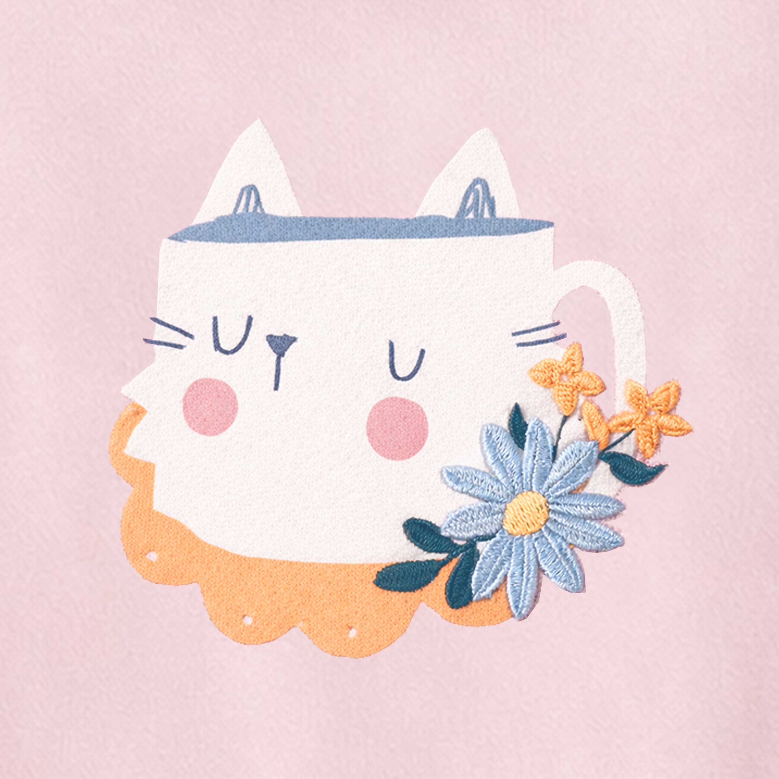 Chandail rose avec illustration, enfant - Image 3