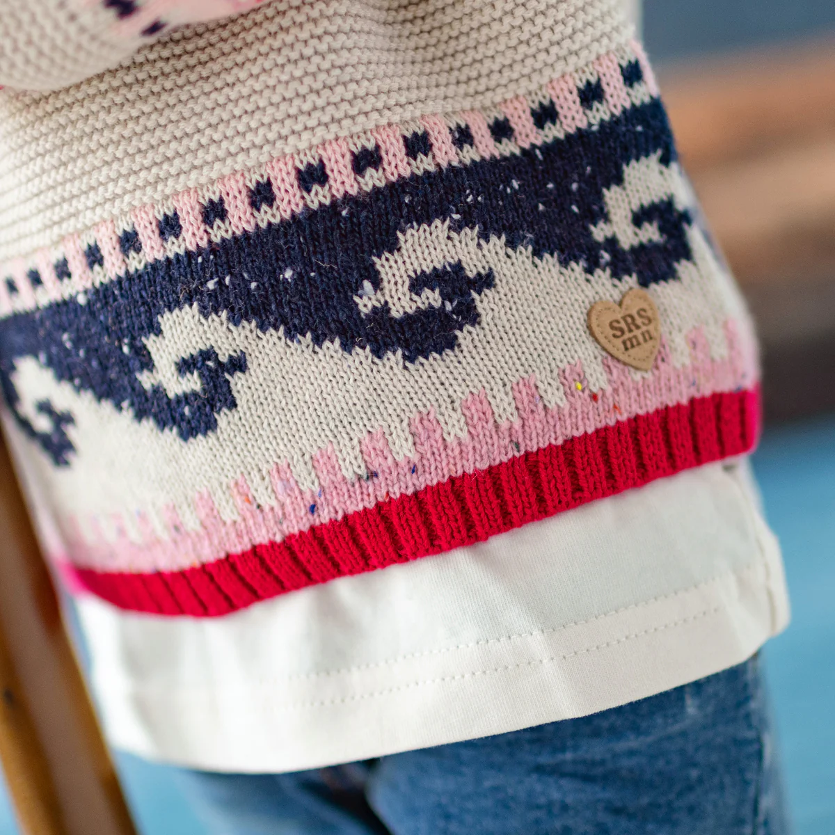 Chandail rose en tricot, bébé - Image 6
