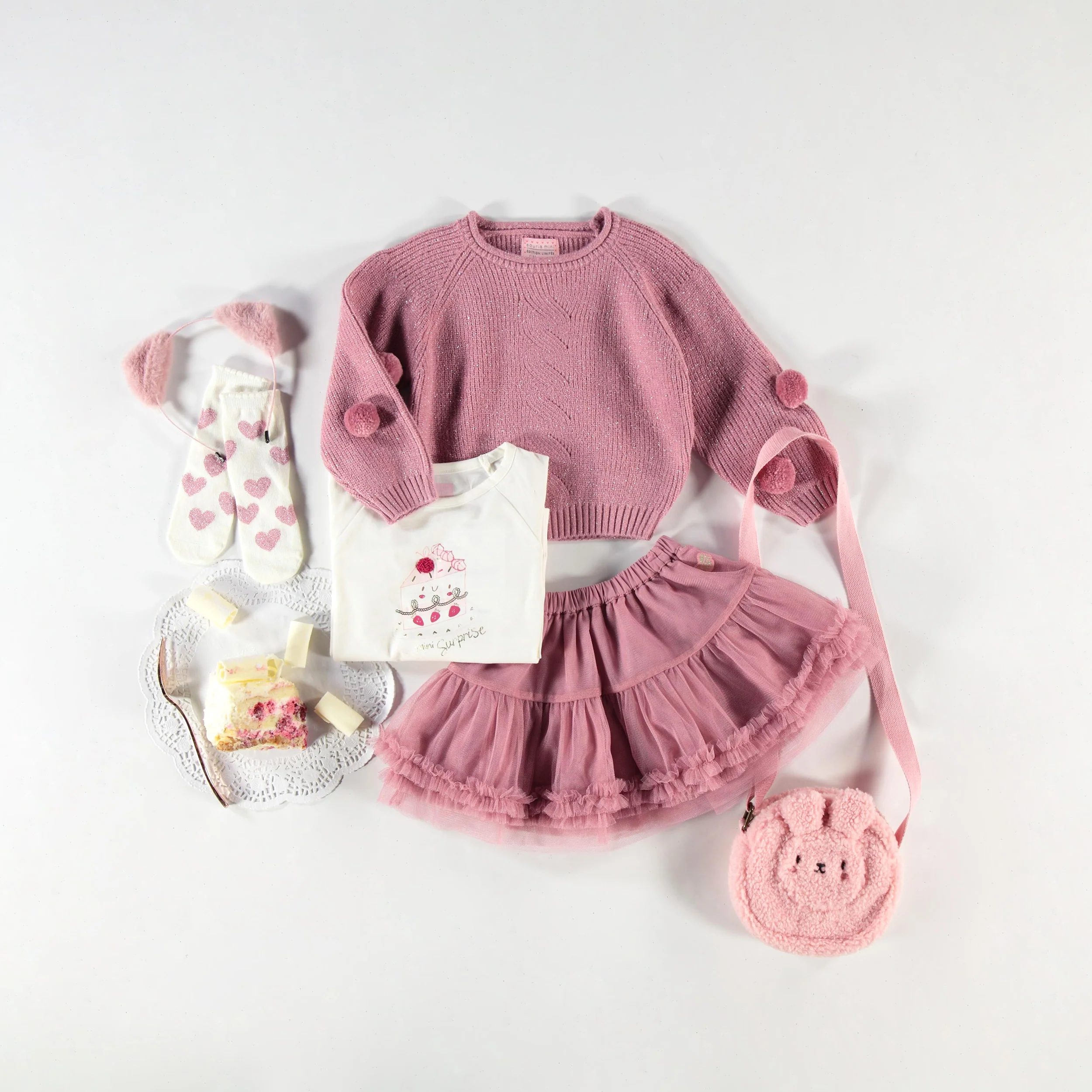 Chandail rose scintillant en tricot, bébé - Image 6