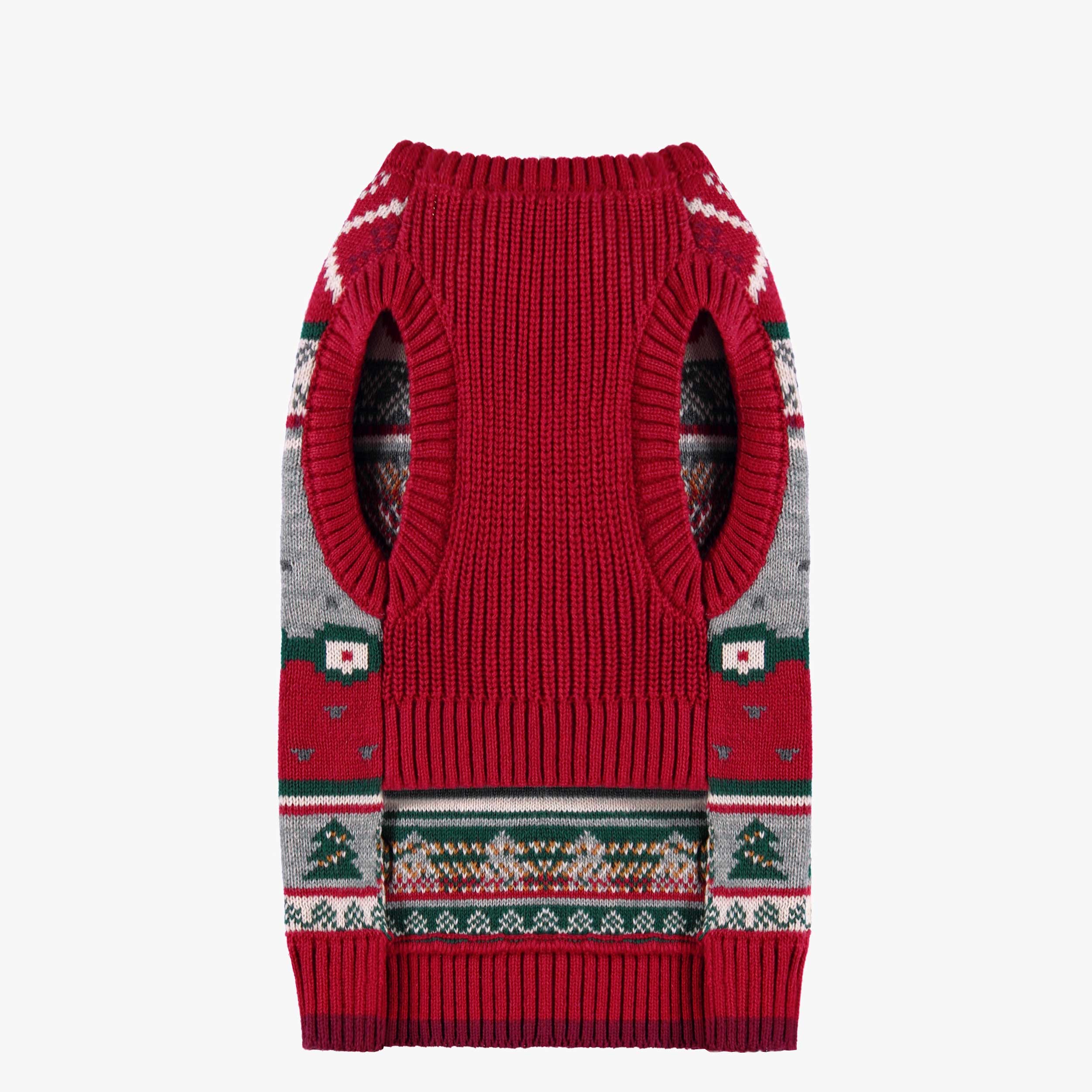 Chandail rouge en tricot pour animaux - Image 4