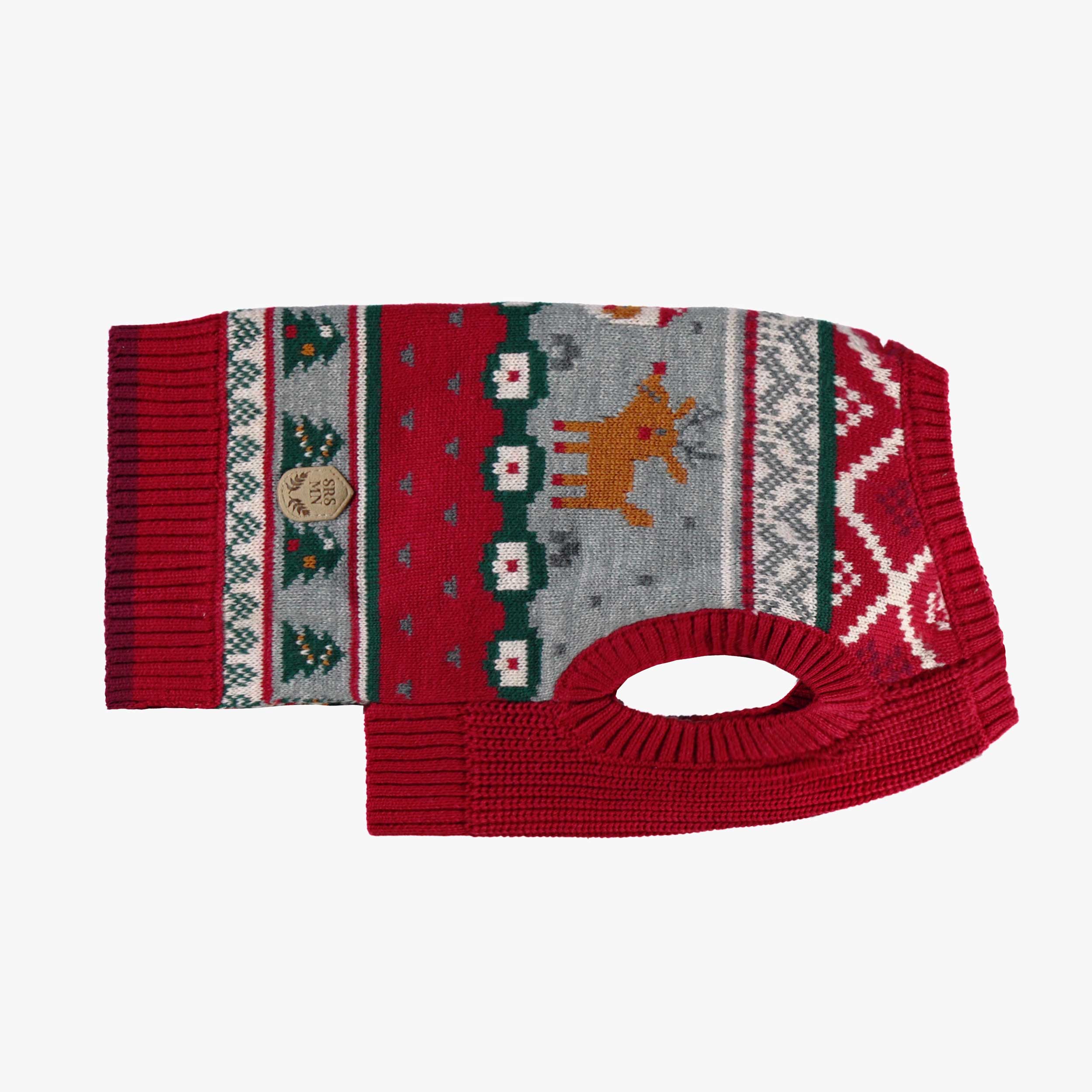 Chandail rouge en tricot pour animaux - Image 5