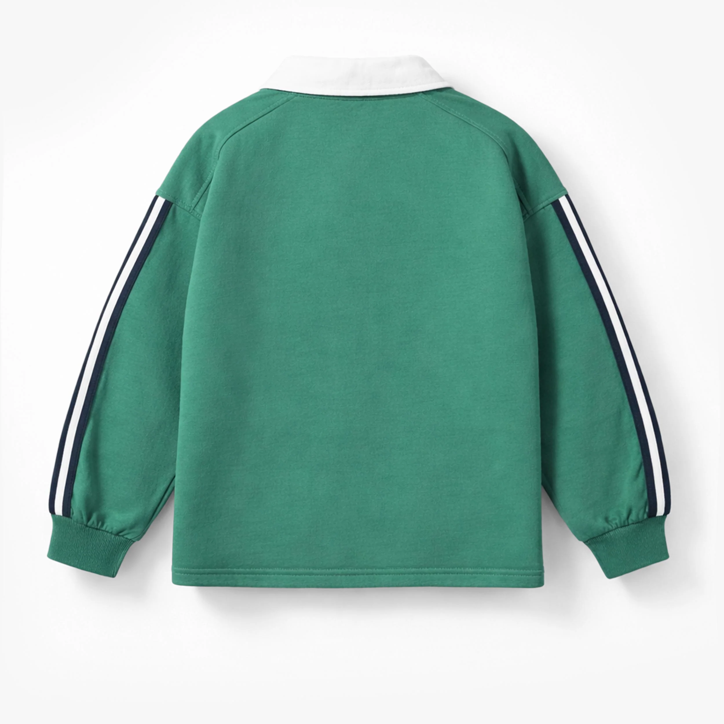 Chandail vert col polo, enfant - Image 6