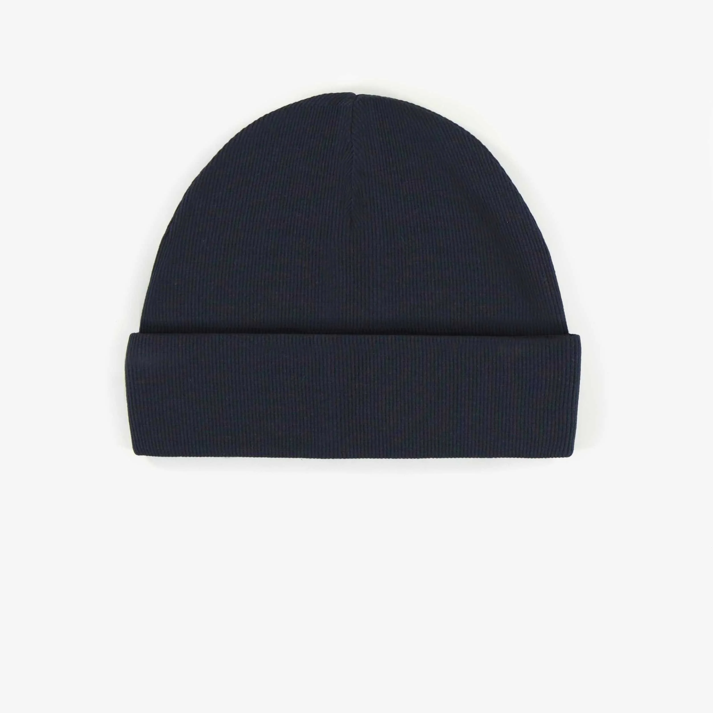 Chapeau marine d’extérieur en tricot côtelé, enfant - Image 2
