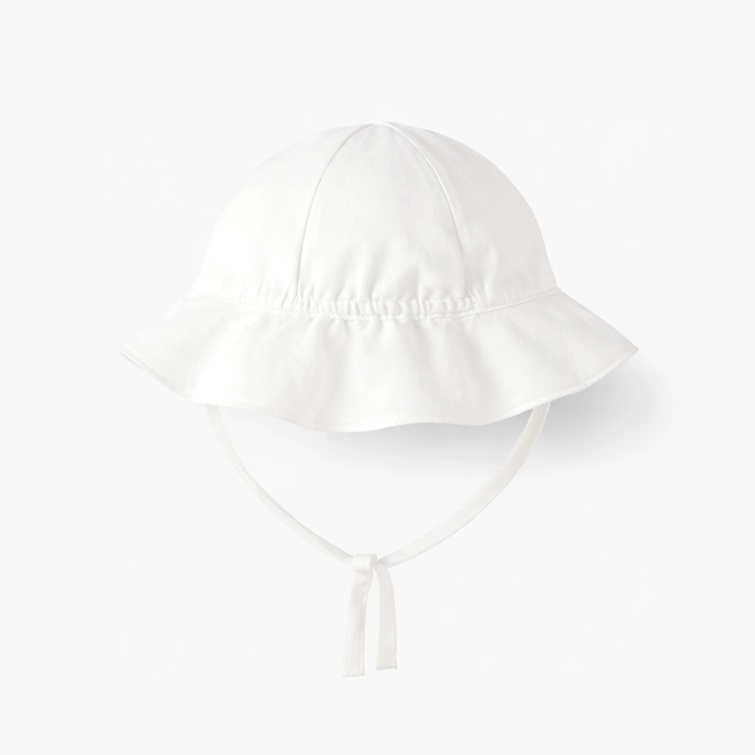 Chapeau cloche blanc avec fleurs, bébé - Image 3