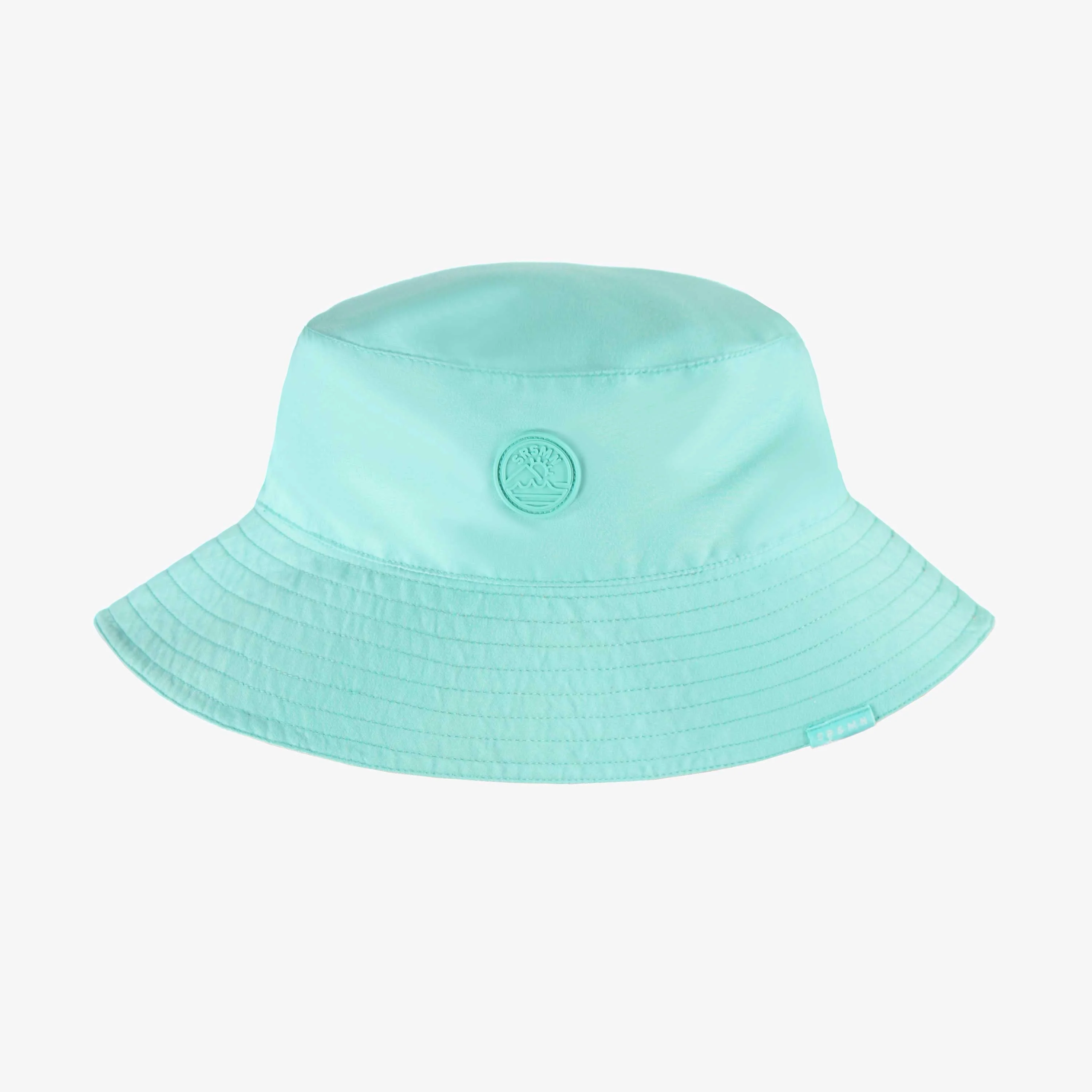 Chapeau de soleil réversible turquoise et orange à motifs, enfant - Image 2