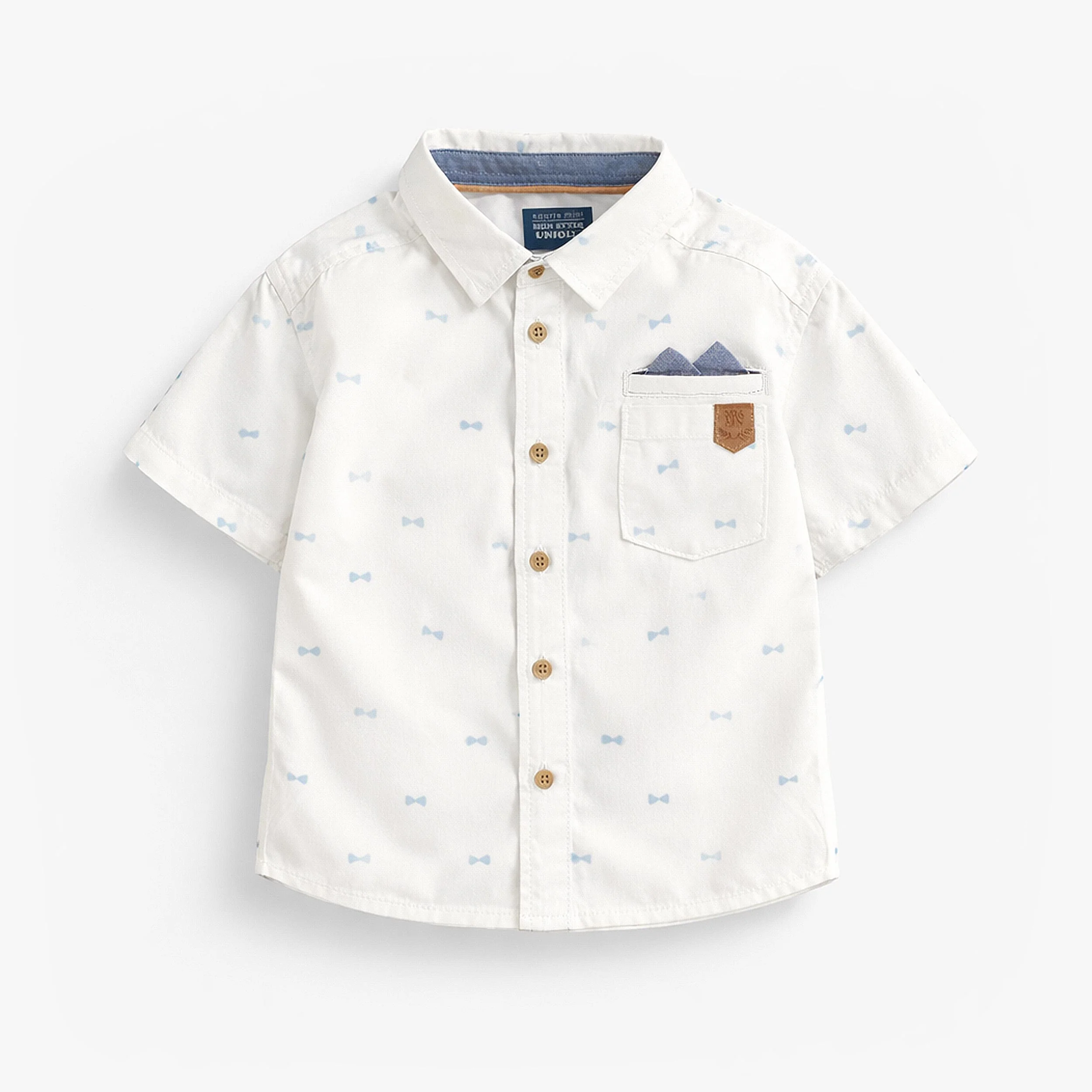 Chemise blanche à motifs, bébé