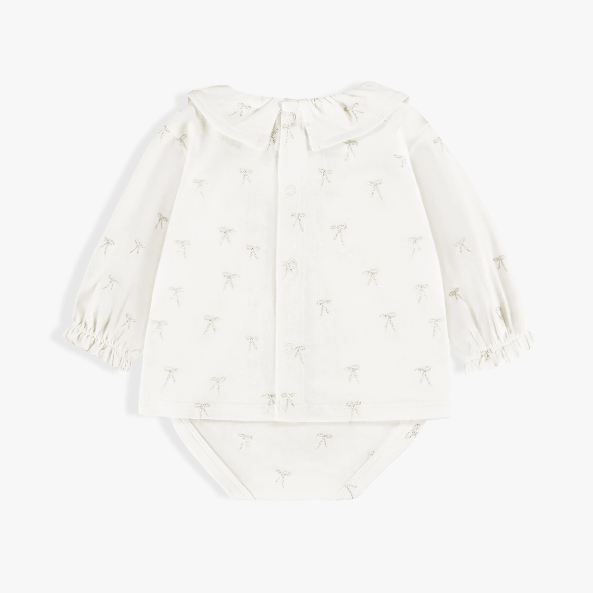 Chemise cache-couche crème, naissance - Image 2
