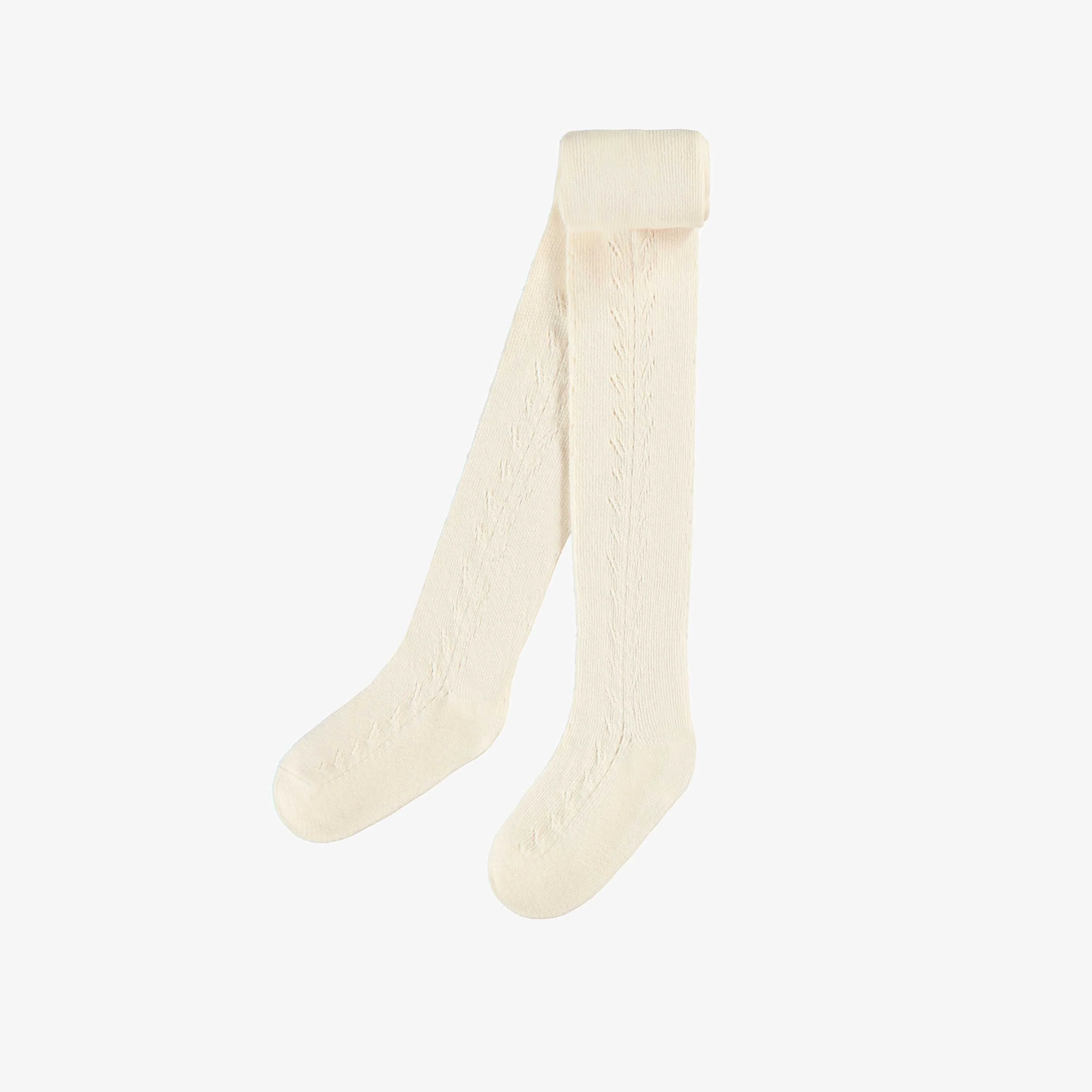 Collant crème avec motif en pointelle, bébé