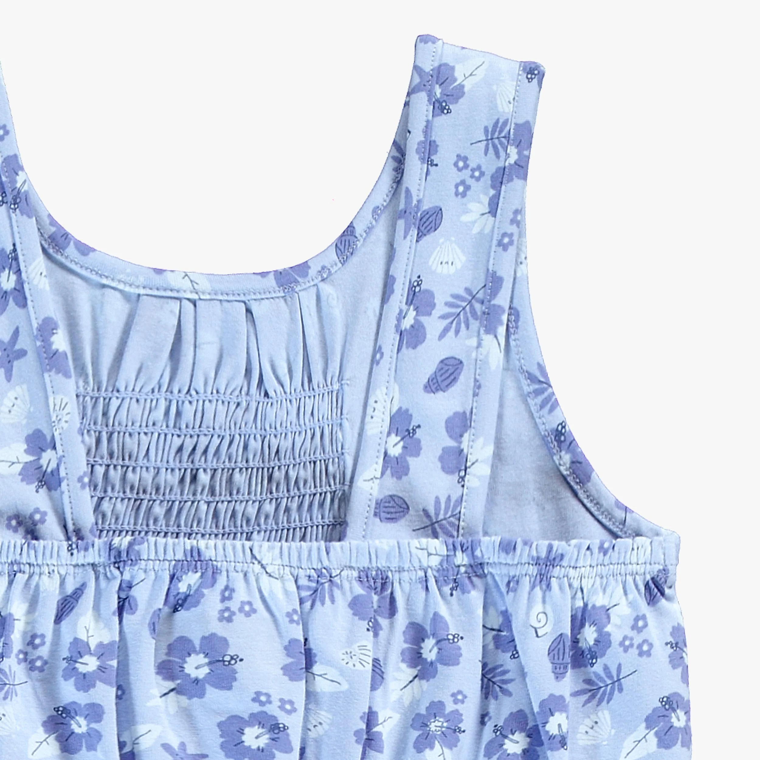 Combishort bleu à motifs, enfant - Image 4