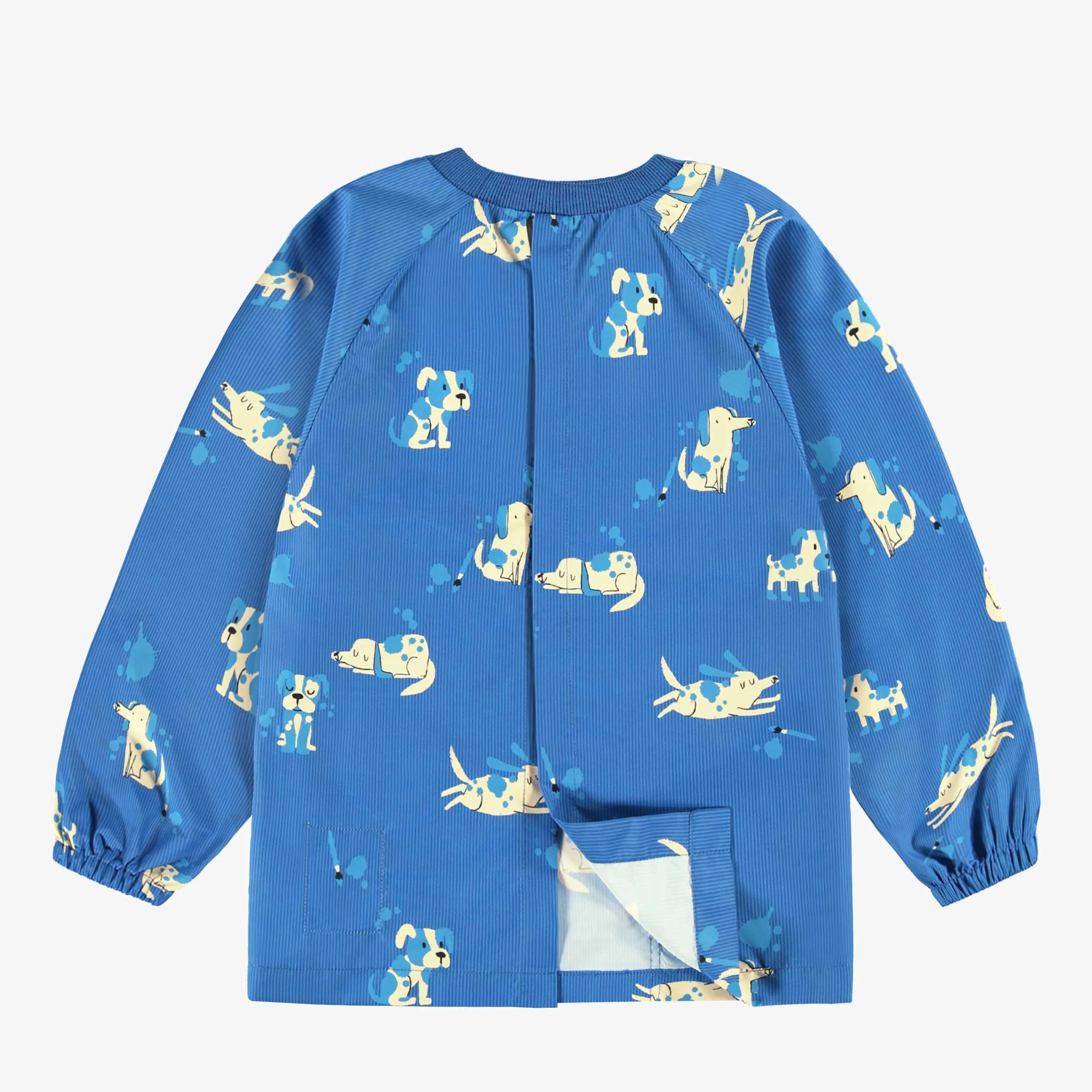 Couvre-tout bleu à rayures et motifs de chiens, enfant - Image 7