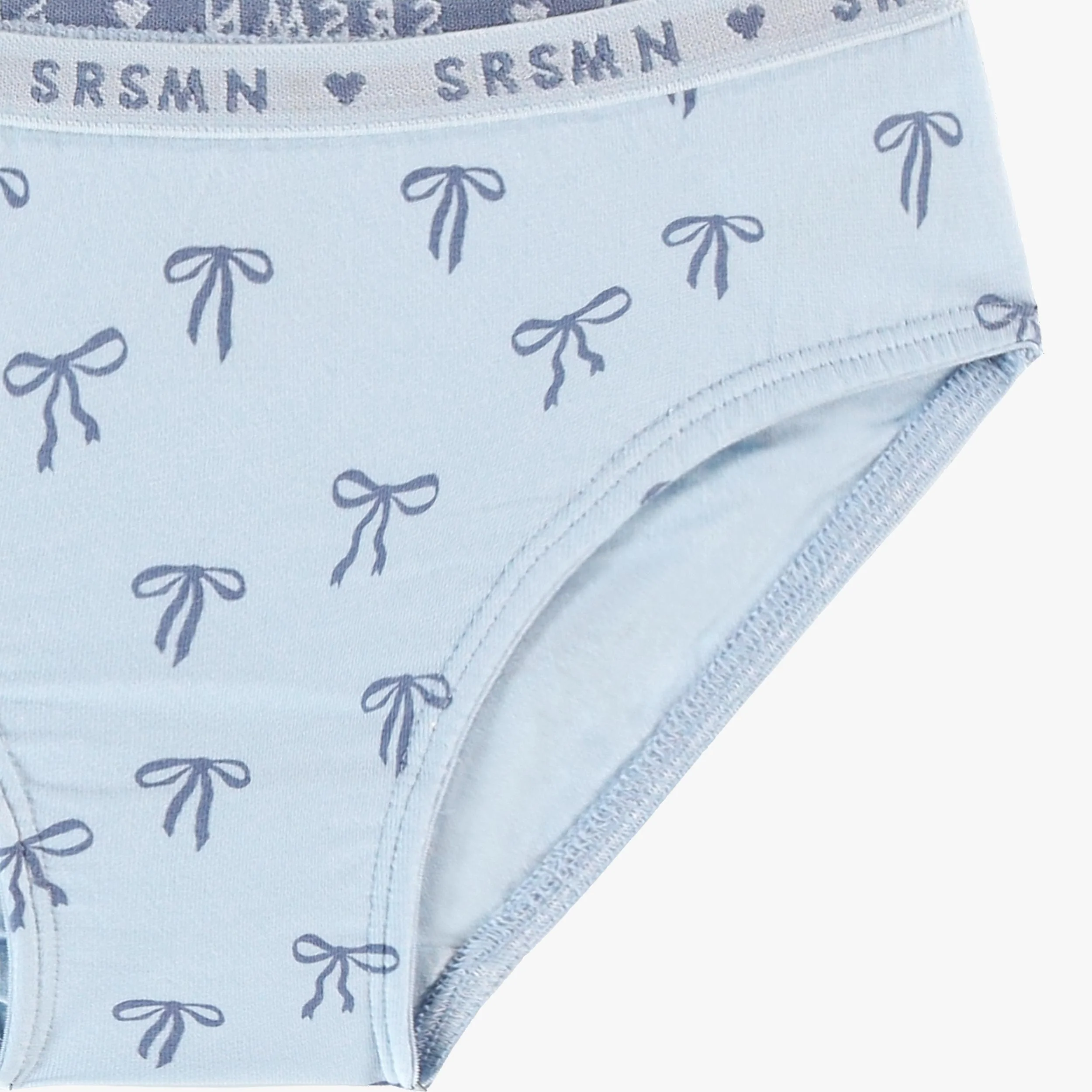 Culotte bikini bleue à motifs de boucles, enfant - Image 2