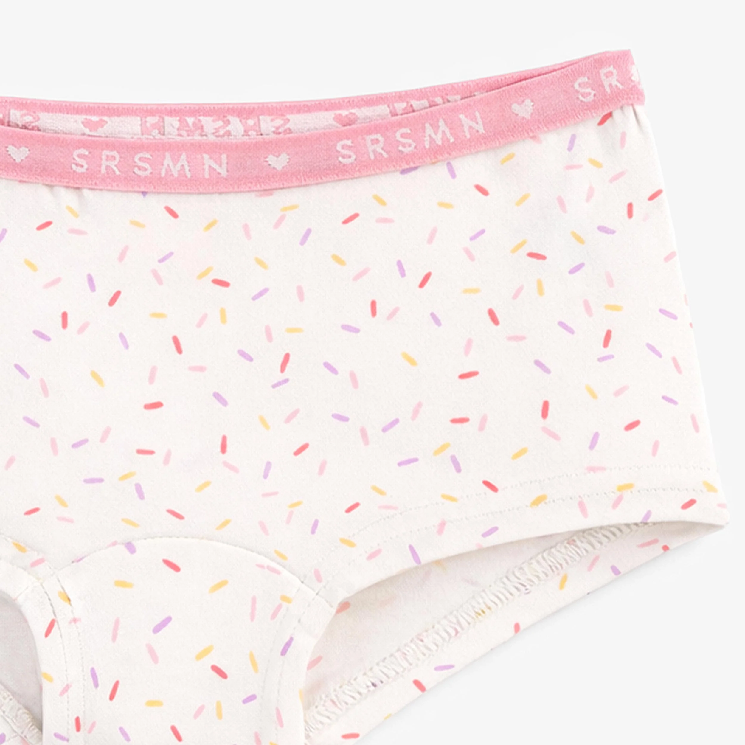 Culotte garçonne blanche à motifs de confettis, enfant - Image 2