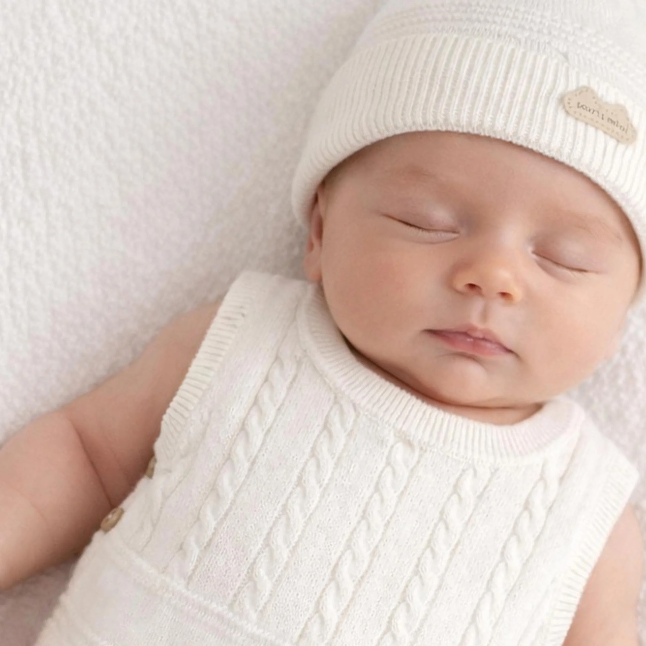 Débardeur crème en tricot, naissance - Image 2