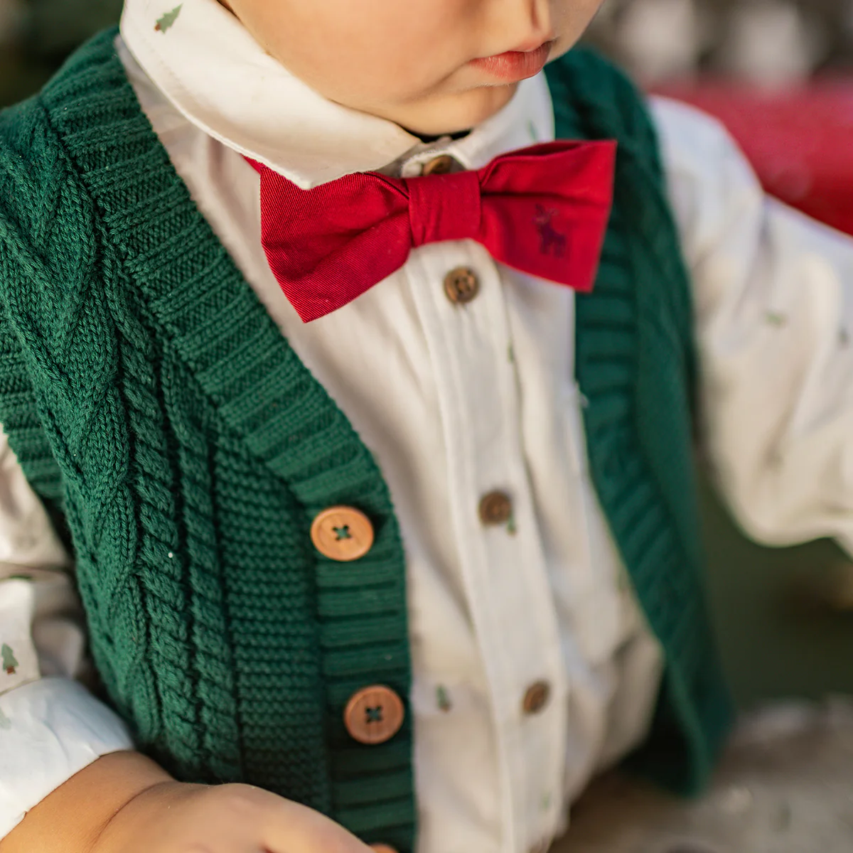 Débardeur vert en tricot, bébé - Image 5