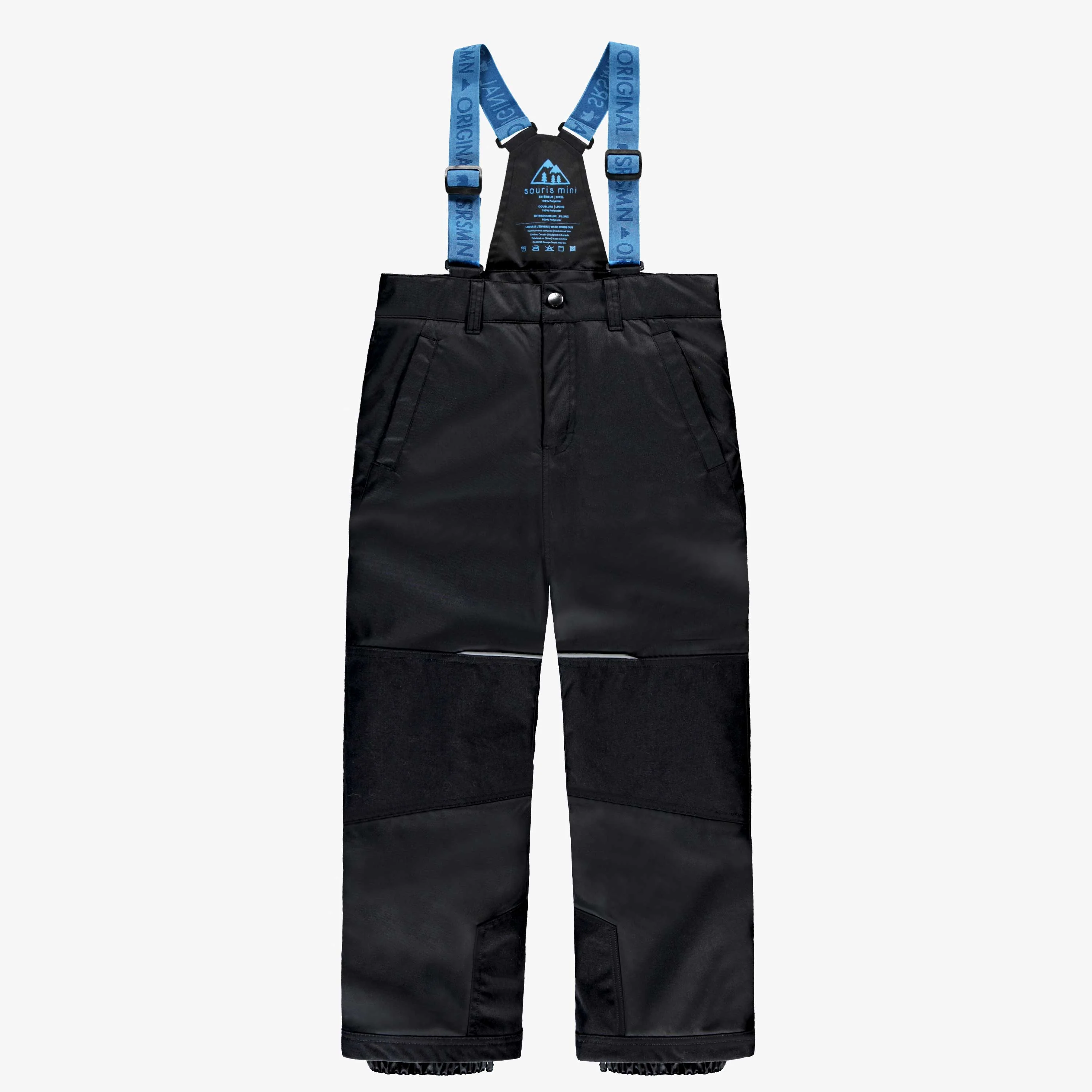 Habit de neige 3 en 1 bleu, carreaux et noir, enfant - Image 10