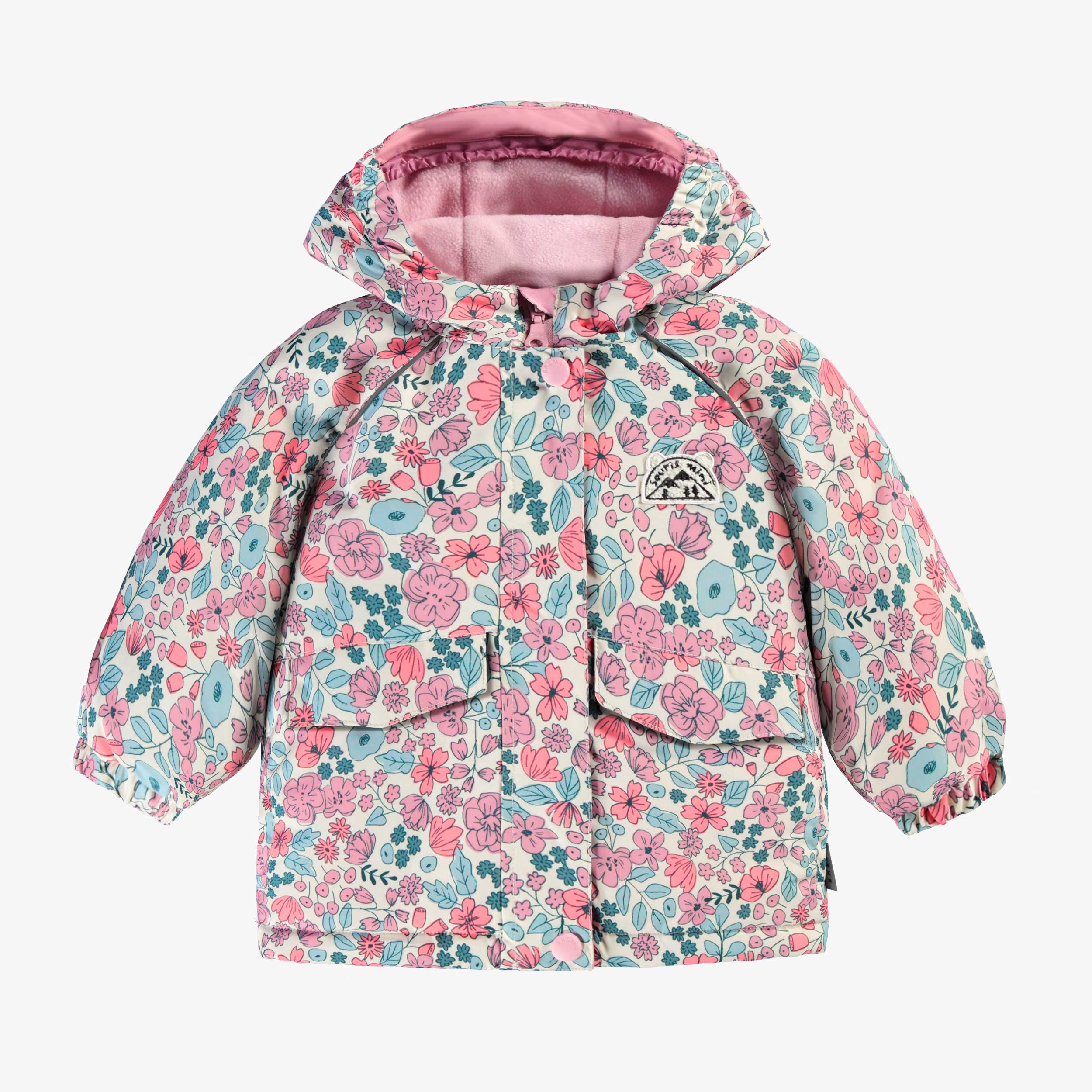 Habit de neige deux pièces avec motif floral, bébé - Image 6