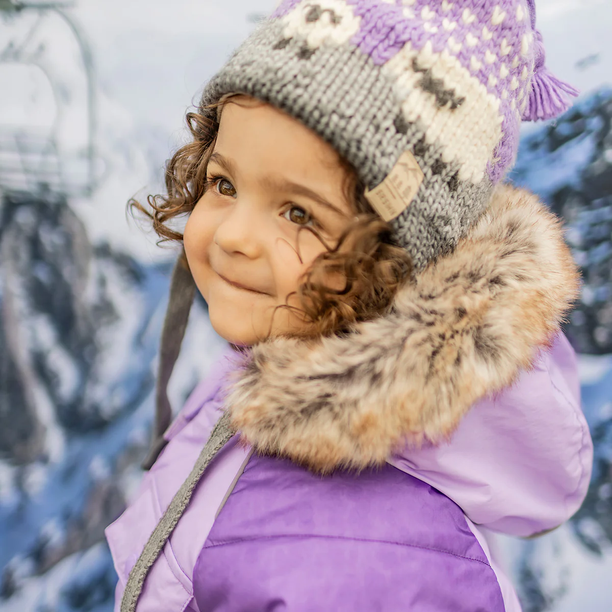 Habit de neige deux pièces mauve, bébé - Image 4