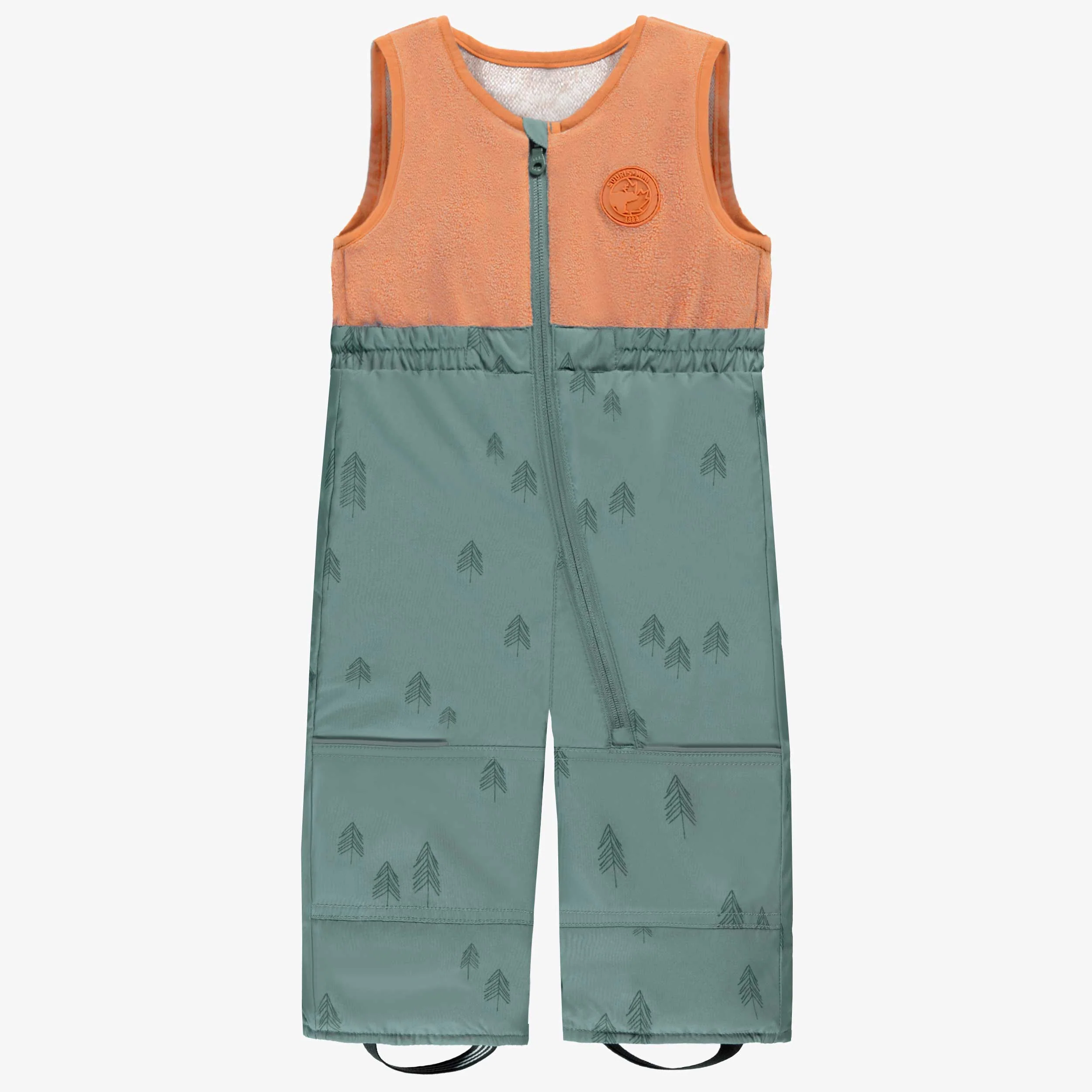 Habit de neige deux pièces vert avec motifs de sapins, bébé - Image 7