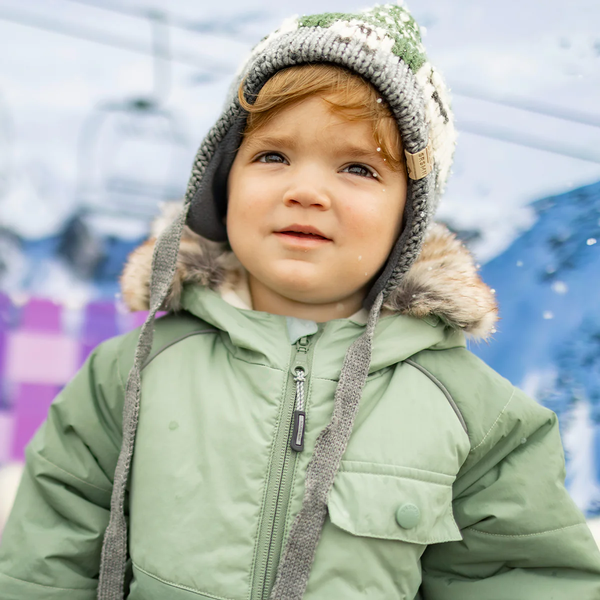Habit de neige deux pièces vert, bébé - Image 3