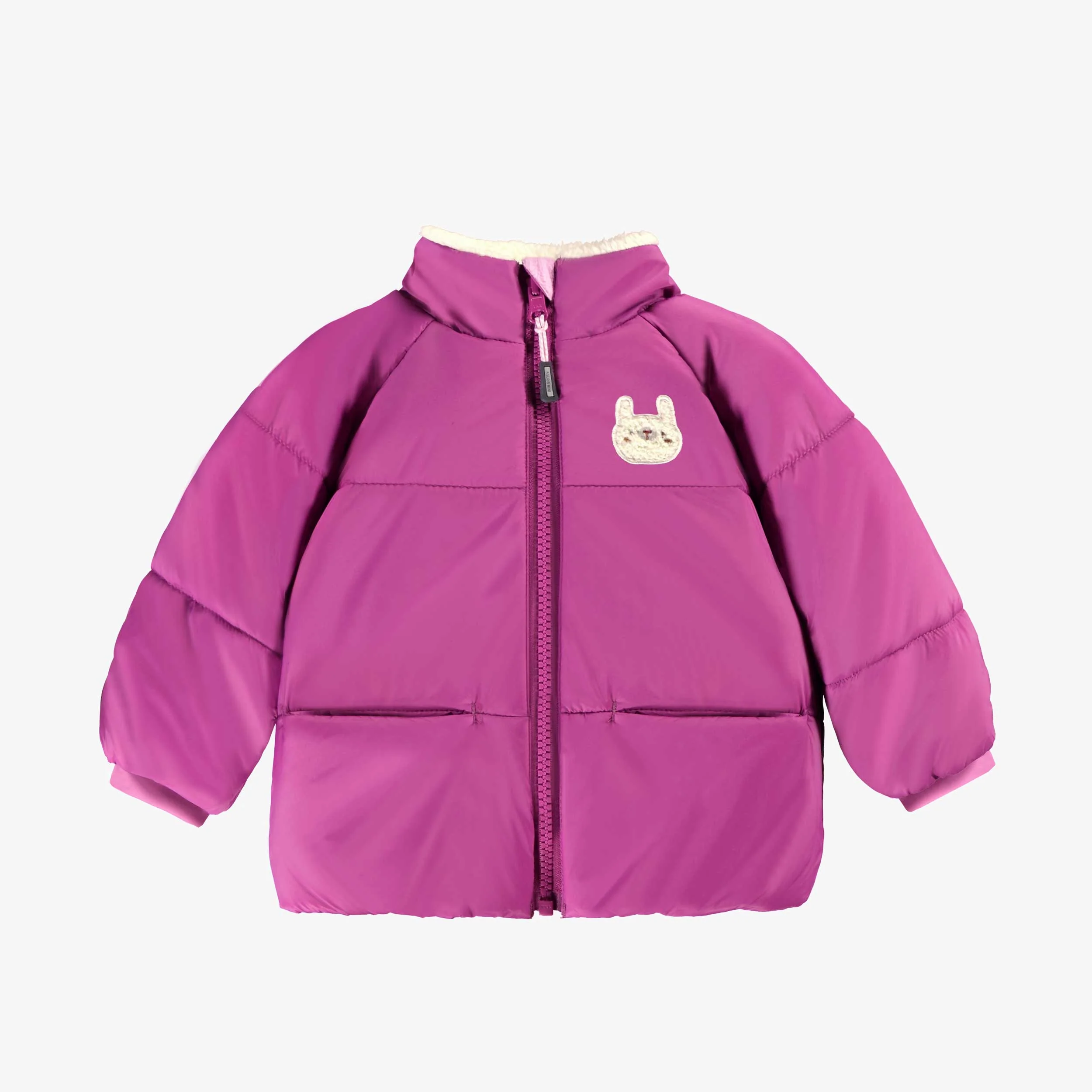 Habit de neige 3 en 1 mauve avec fleurs, bébé - Image 9