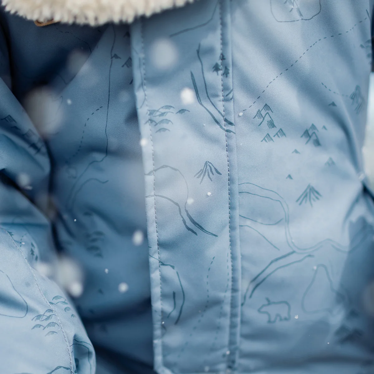 Habit de neige une pièce bleu, enfant - Image 5