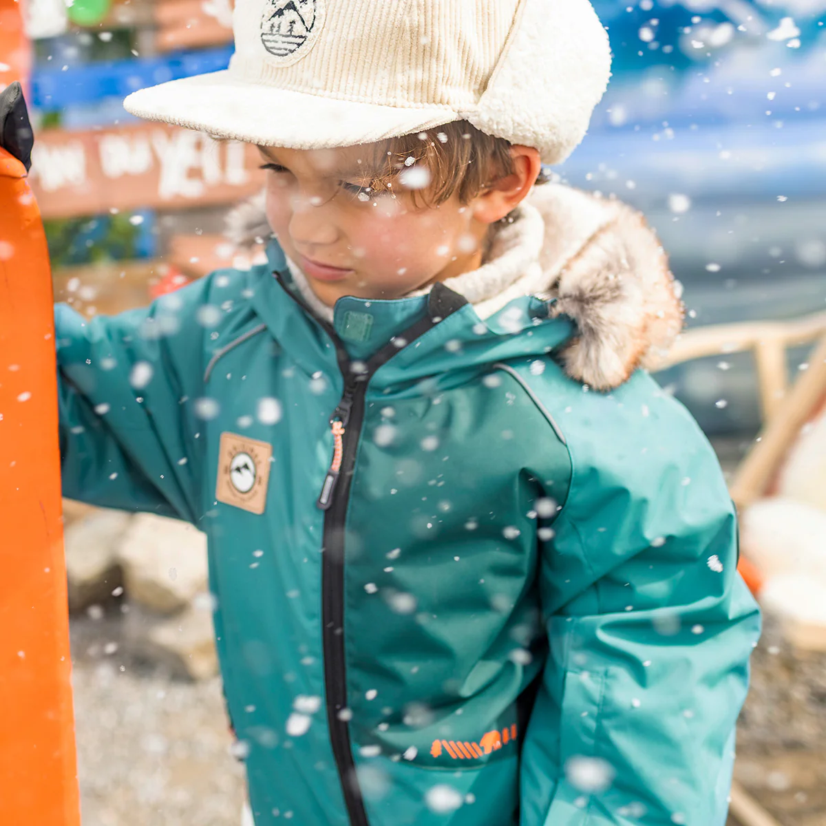 Habit de neige une pièce turquoise, enfant - Image 4