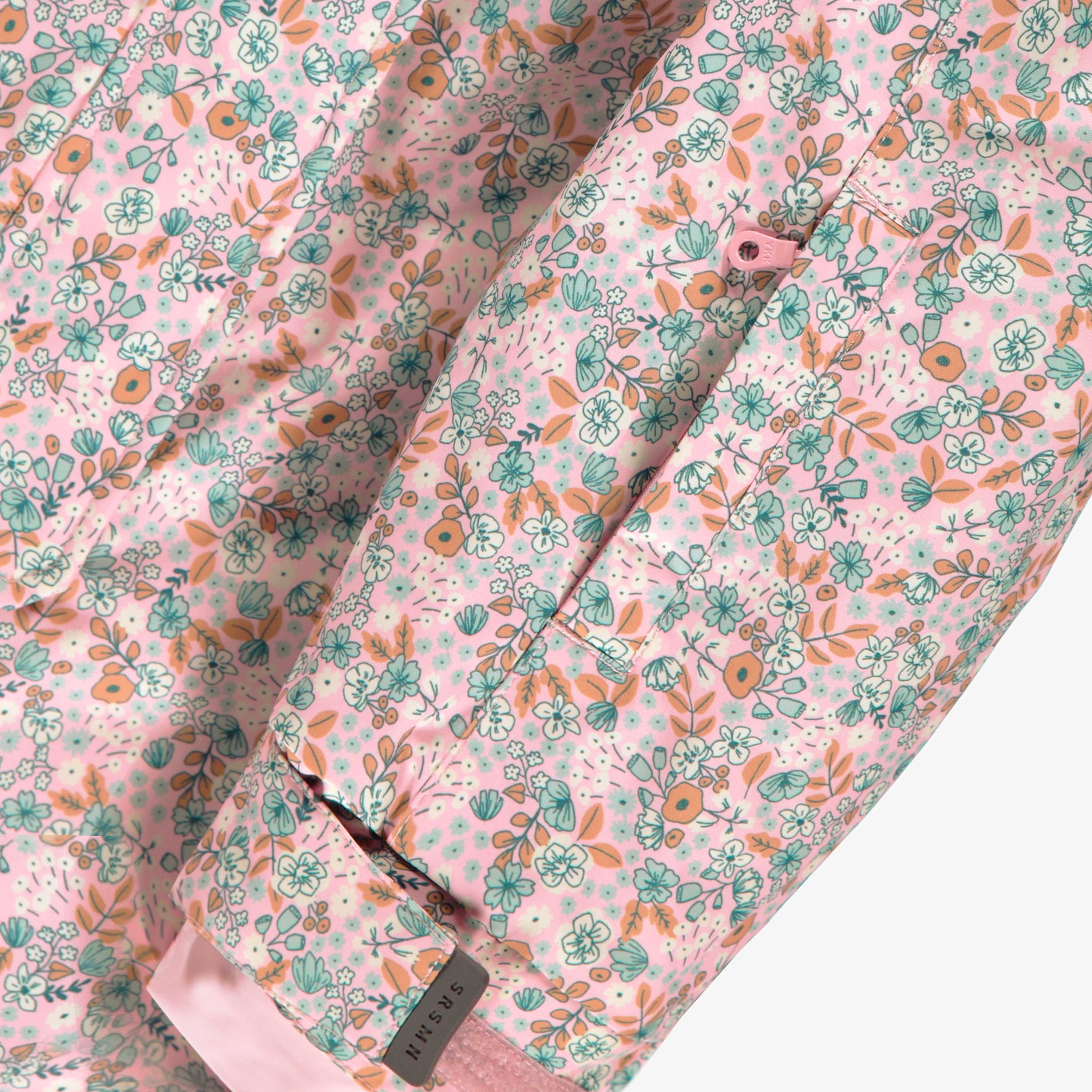 Habit de neige une pièce rose avec fleurs, enfant - Image 15